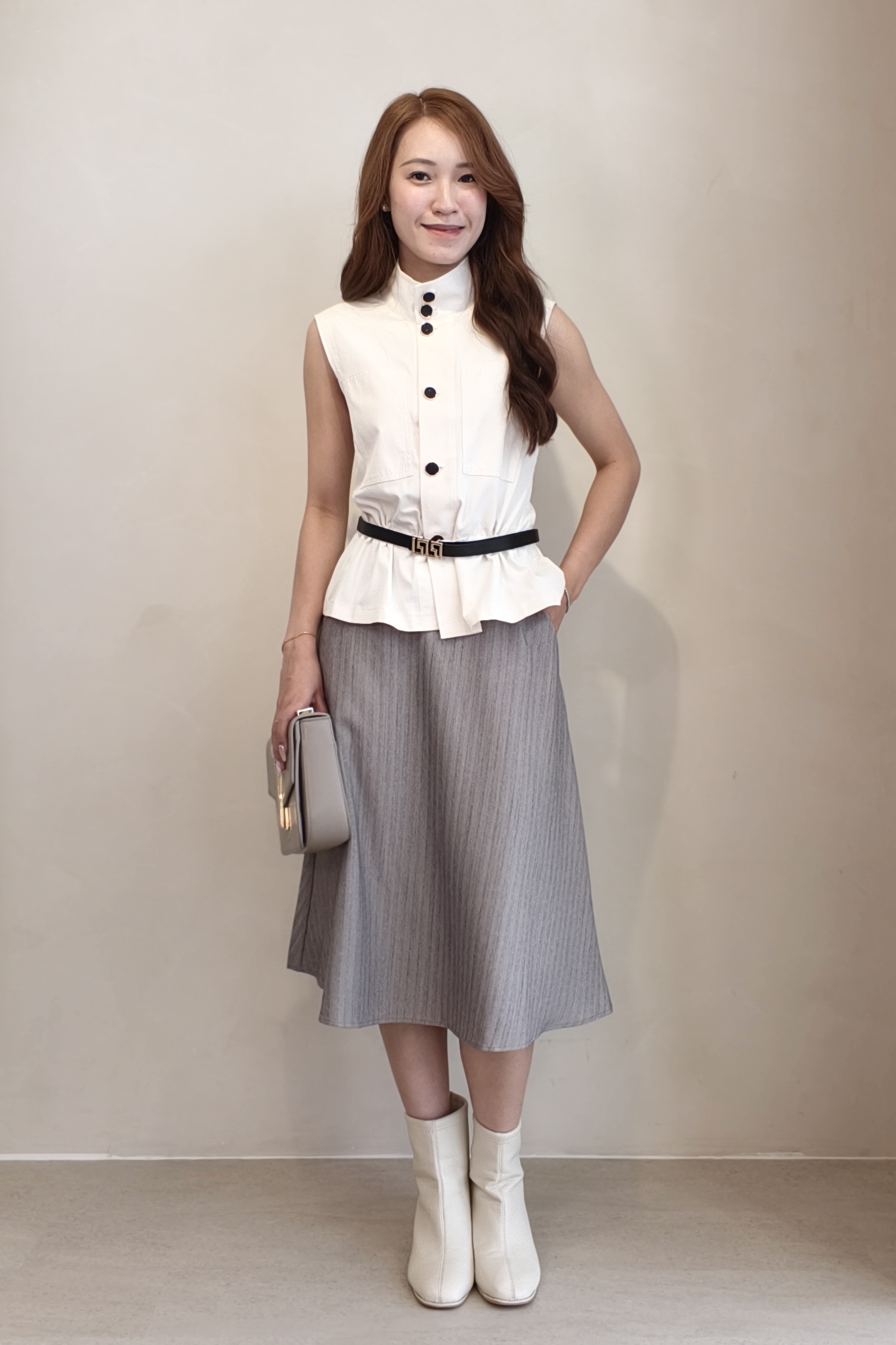 52169 GraceFlow A-Line Midi Skirt
