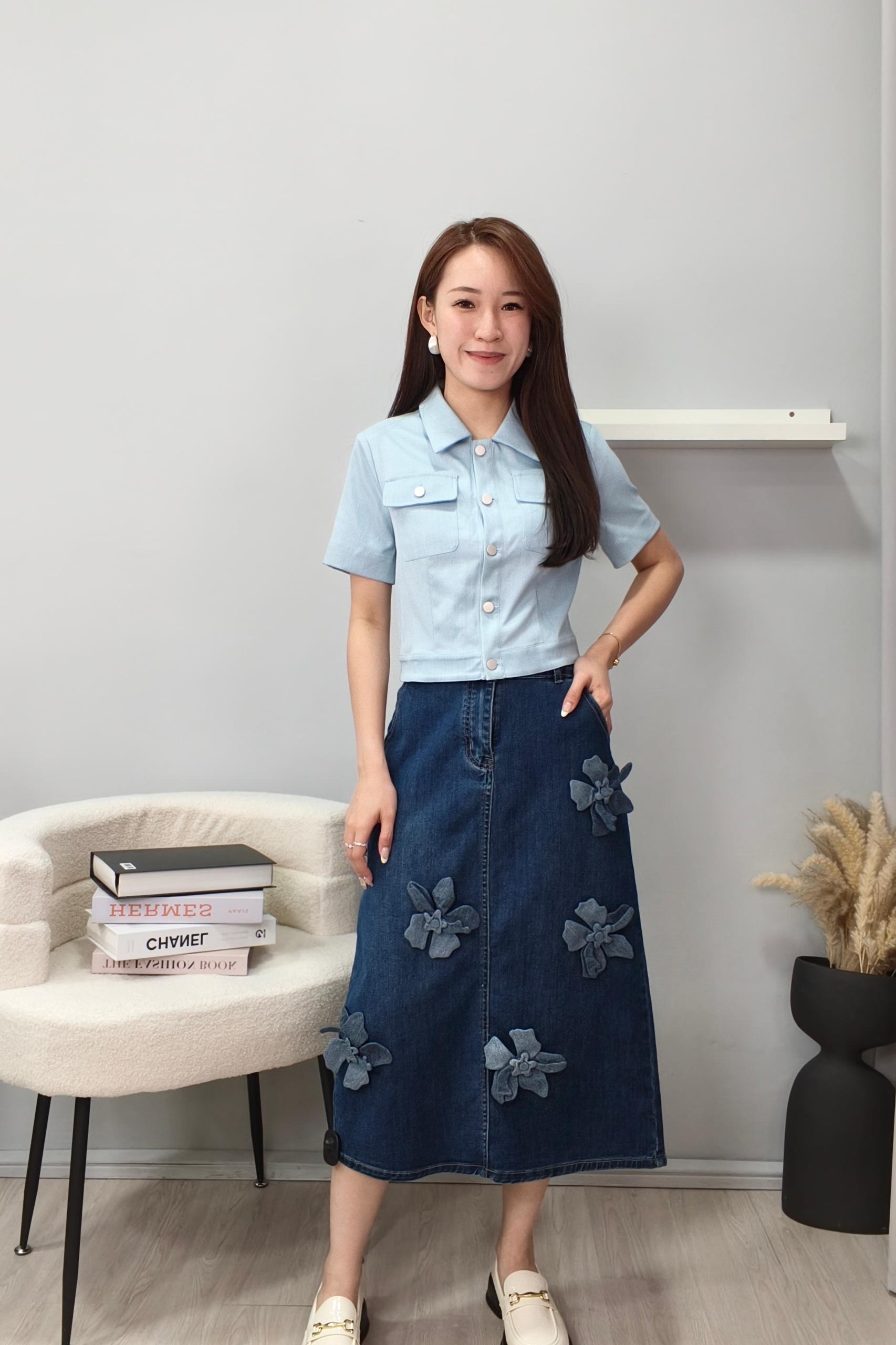 16341184 Skyline Tailored Crop Shirt