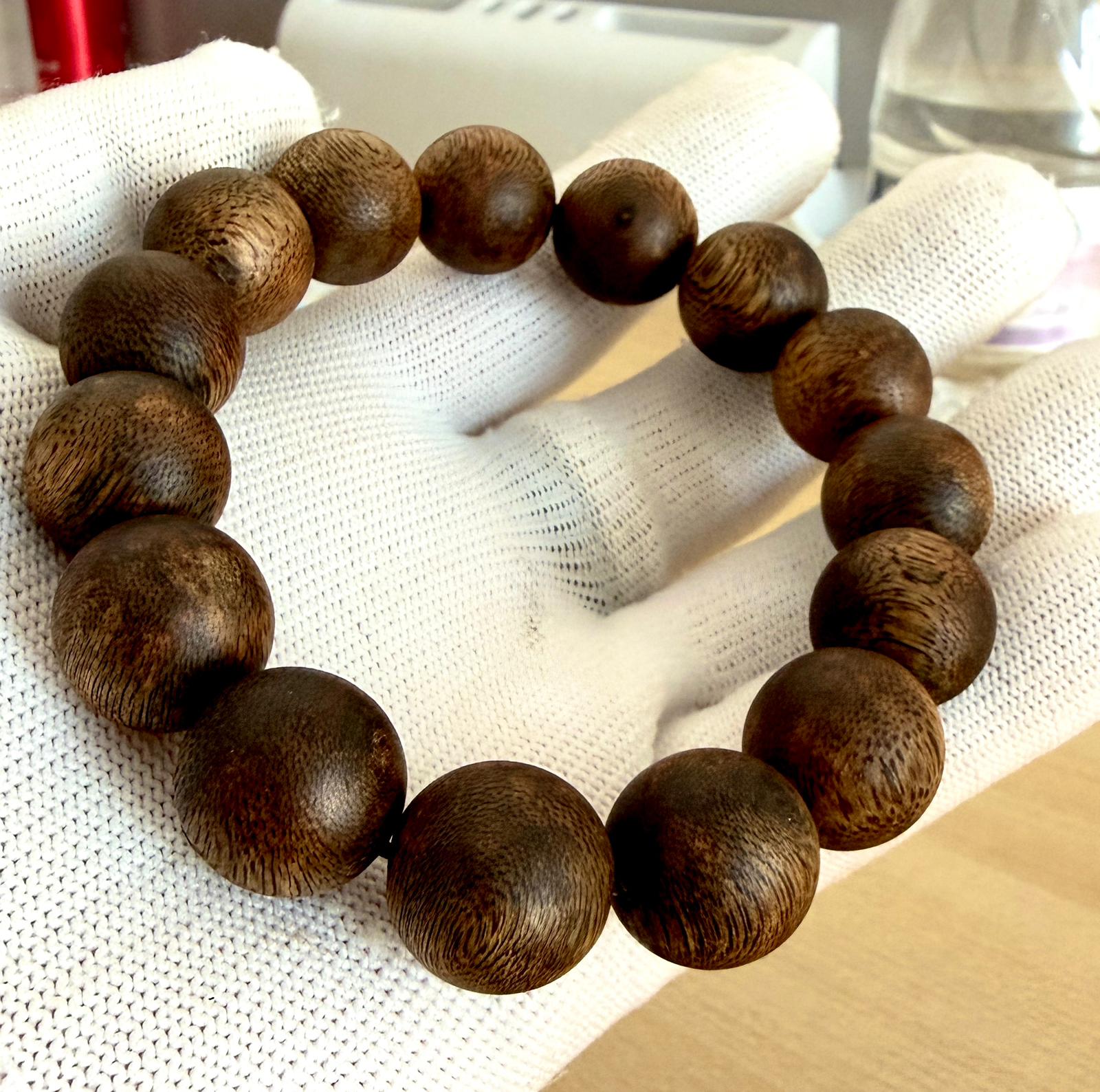 沉香木手串 -15mm單圈22克