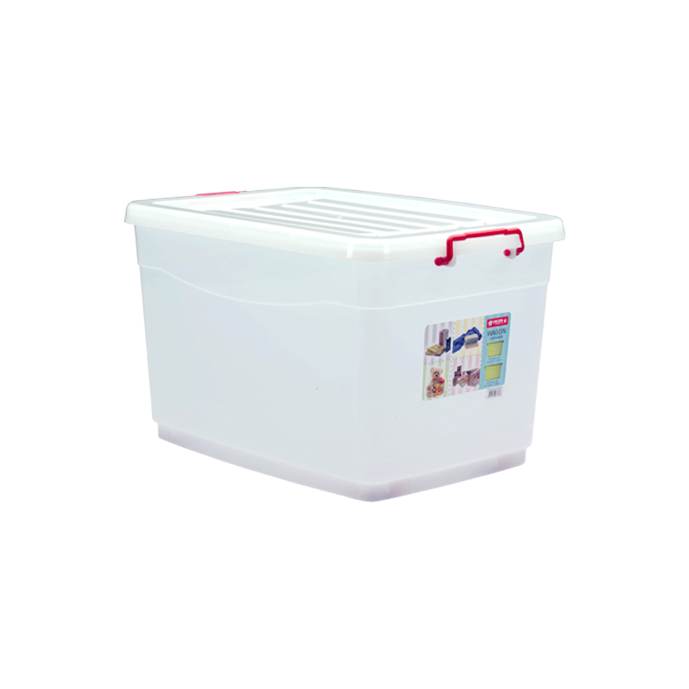 Lion Star50公升透明有轆膠箱VC15