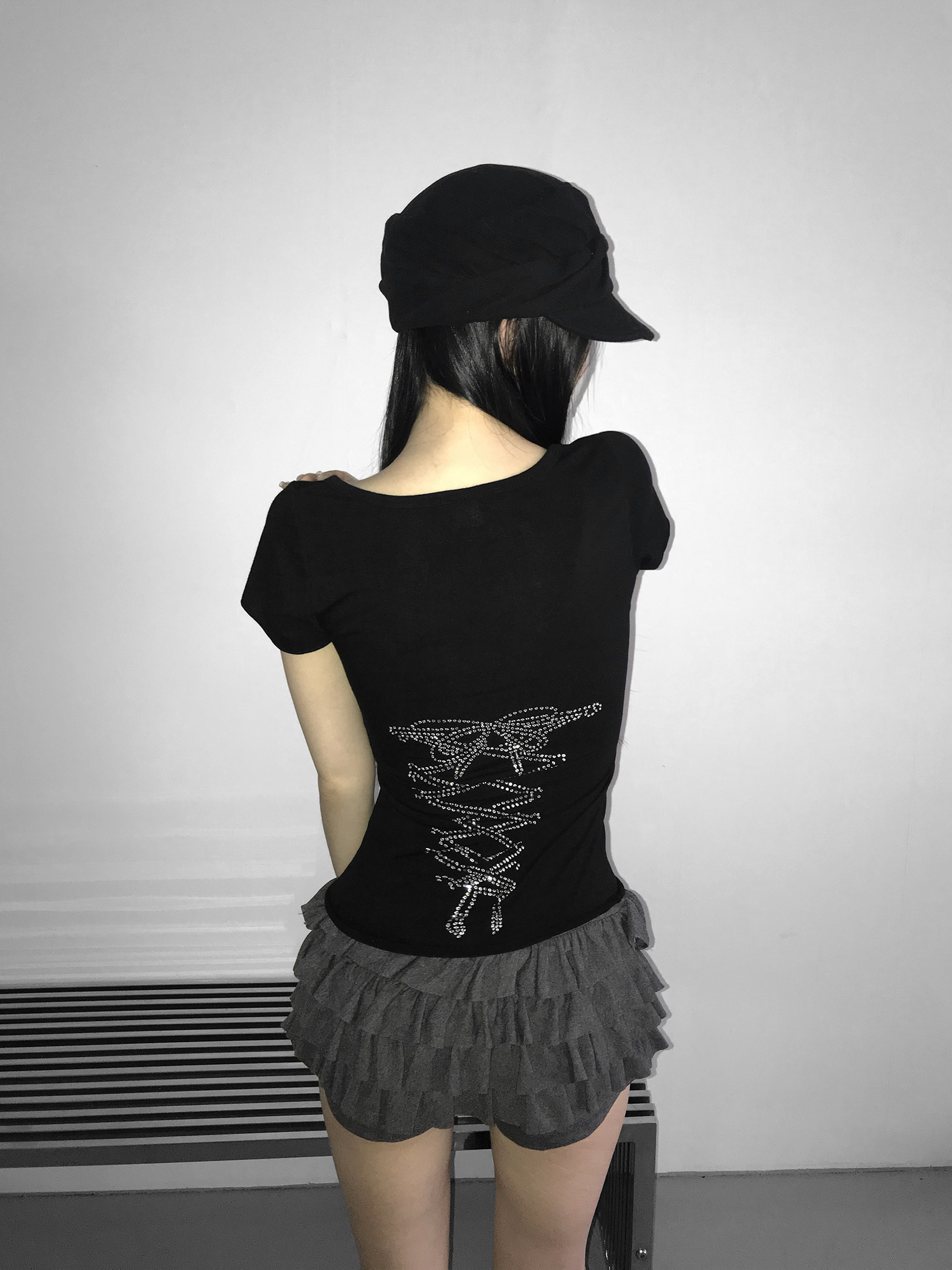 Layered Ruffle Mini Skort