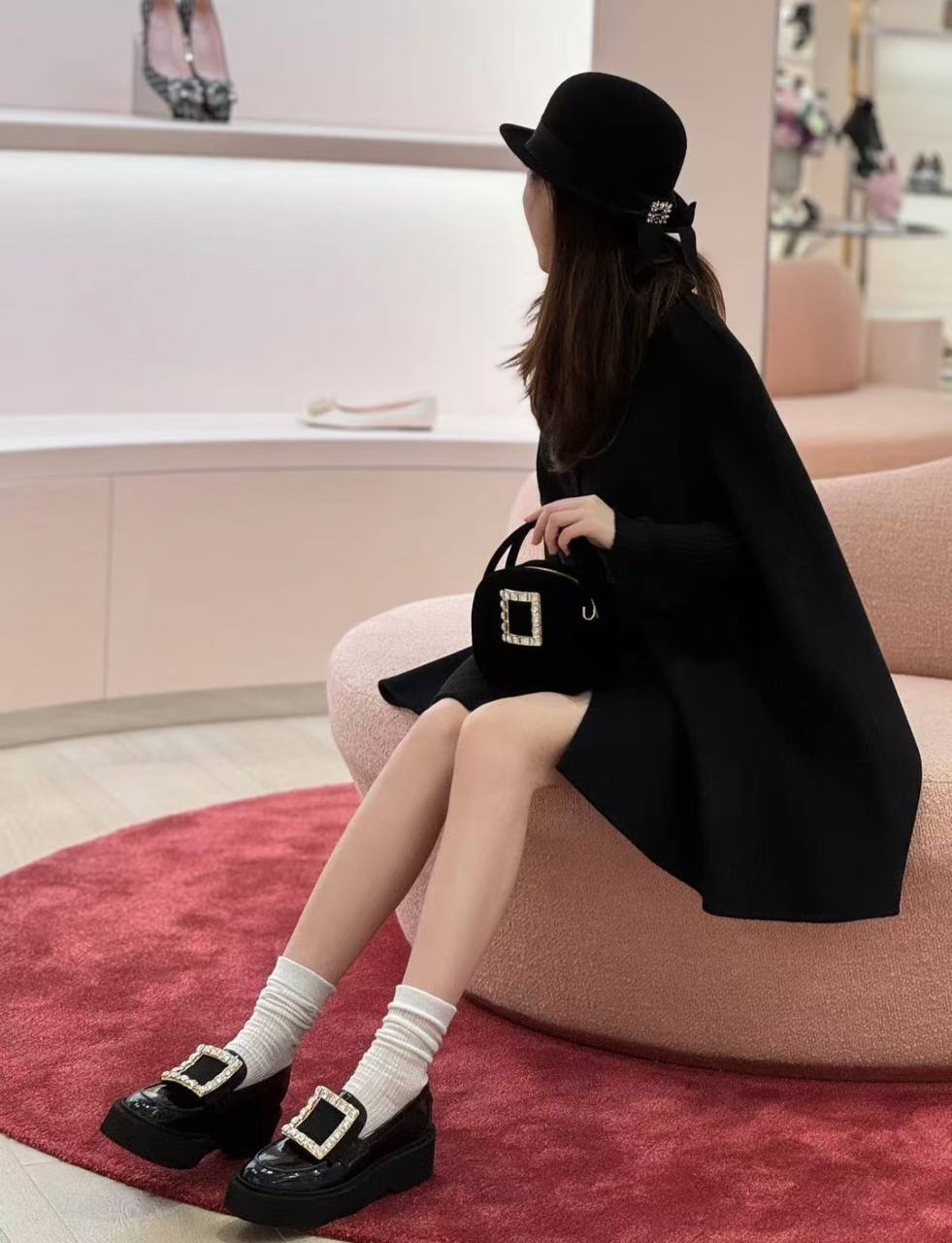 限時優惠✨訂貨🍒Rv 經典款漆皮厚底鑽扣loafer WhatsApp check size 