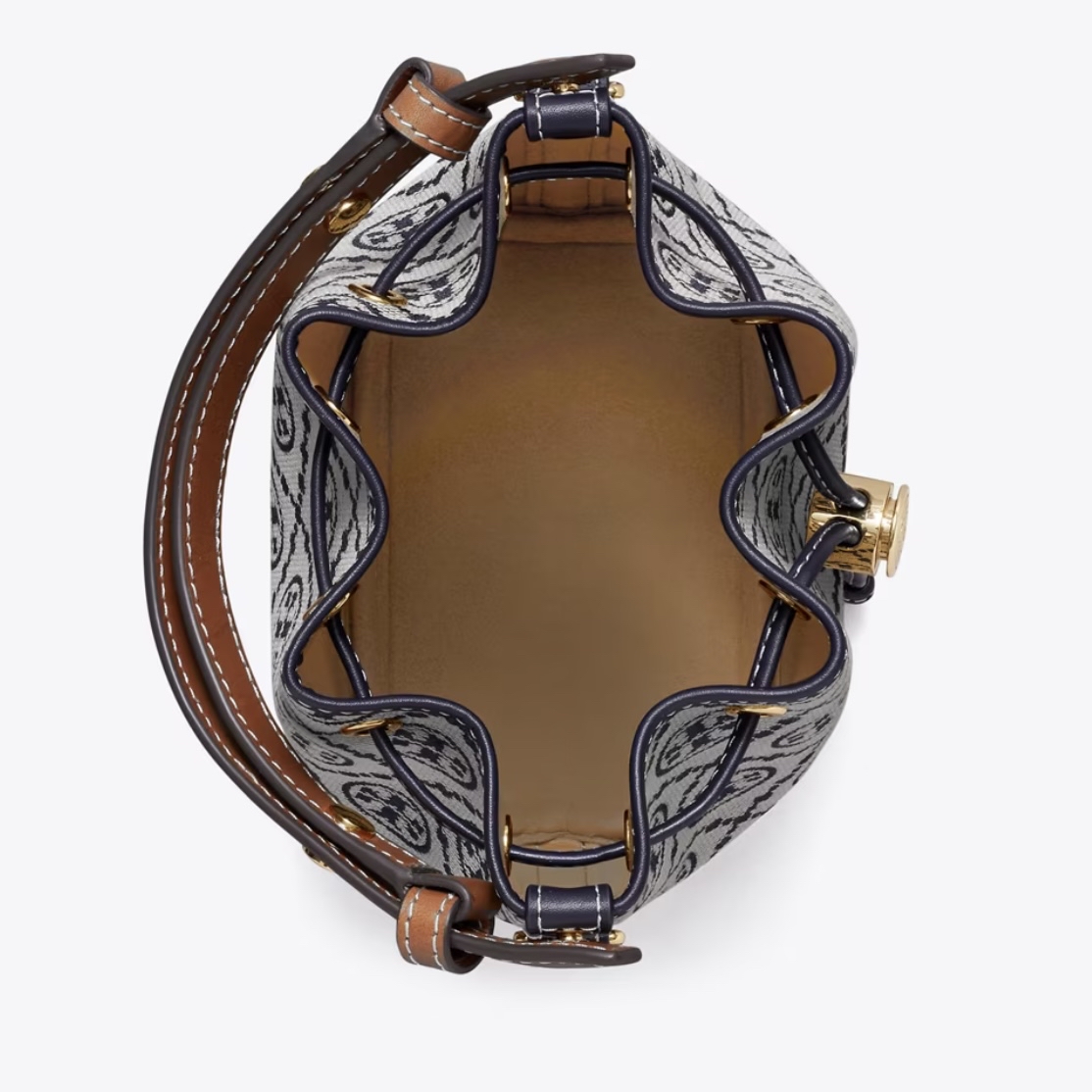 T MONOGRAM MINI BUCKET BAG