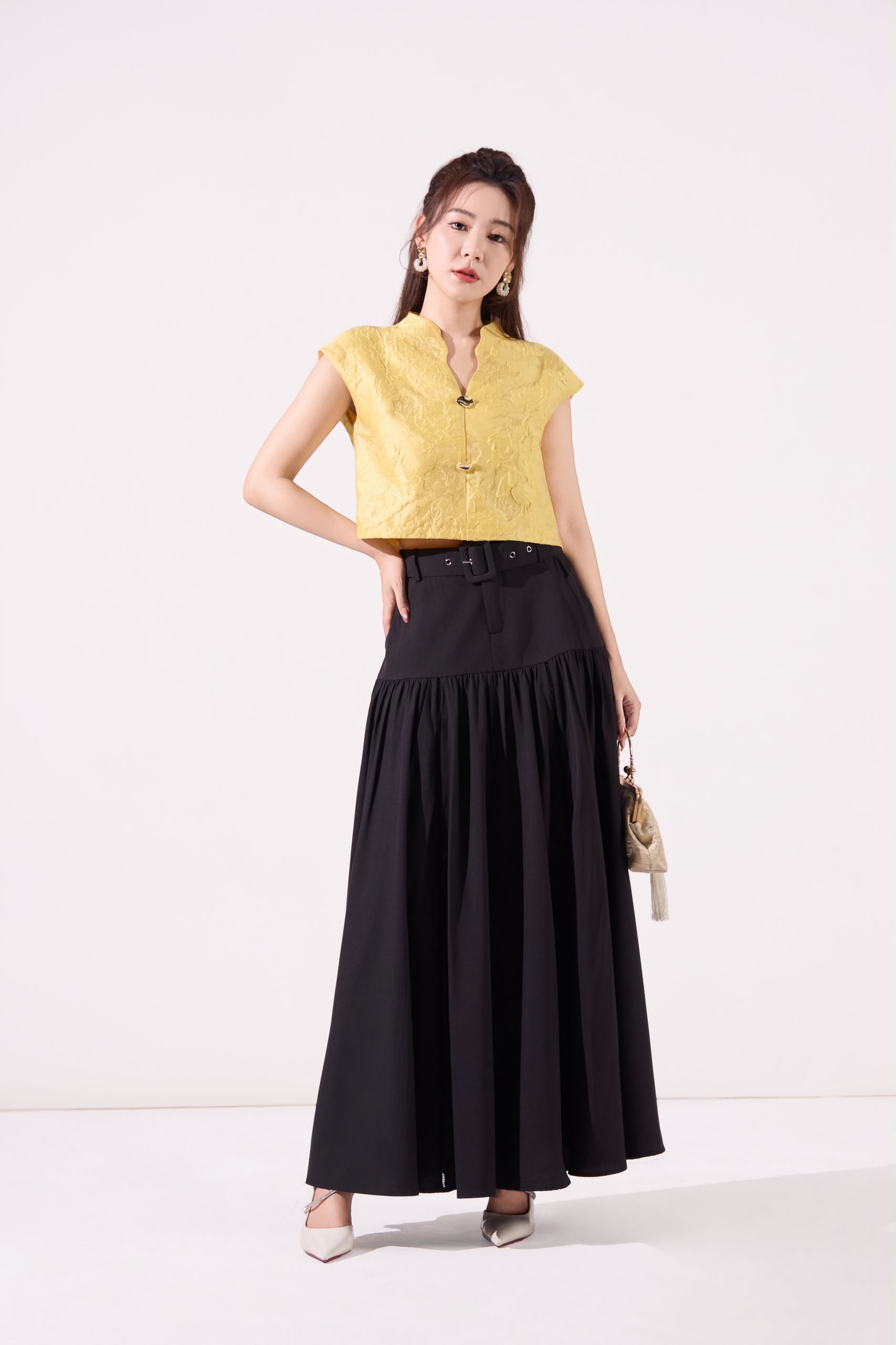 10141400 Rosalune Qipao Top