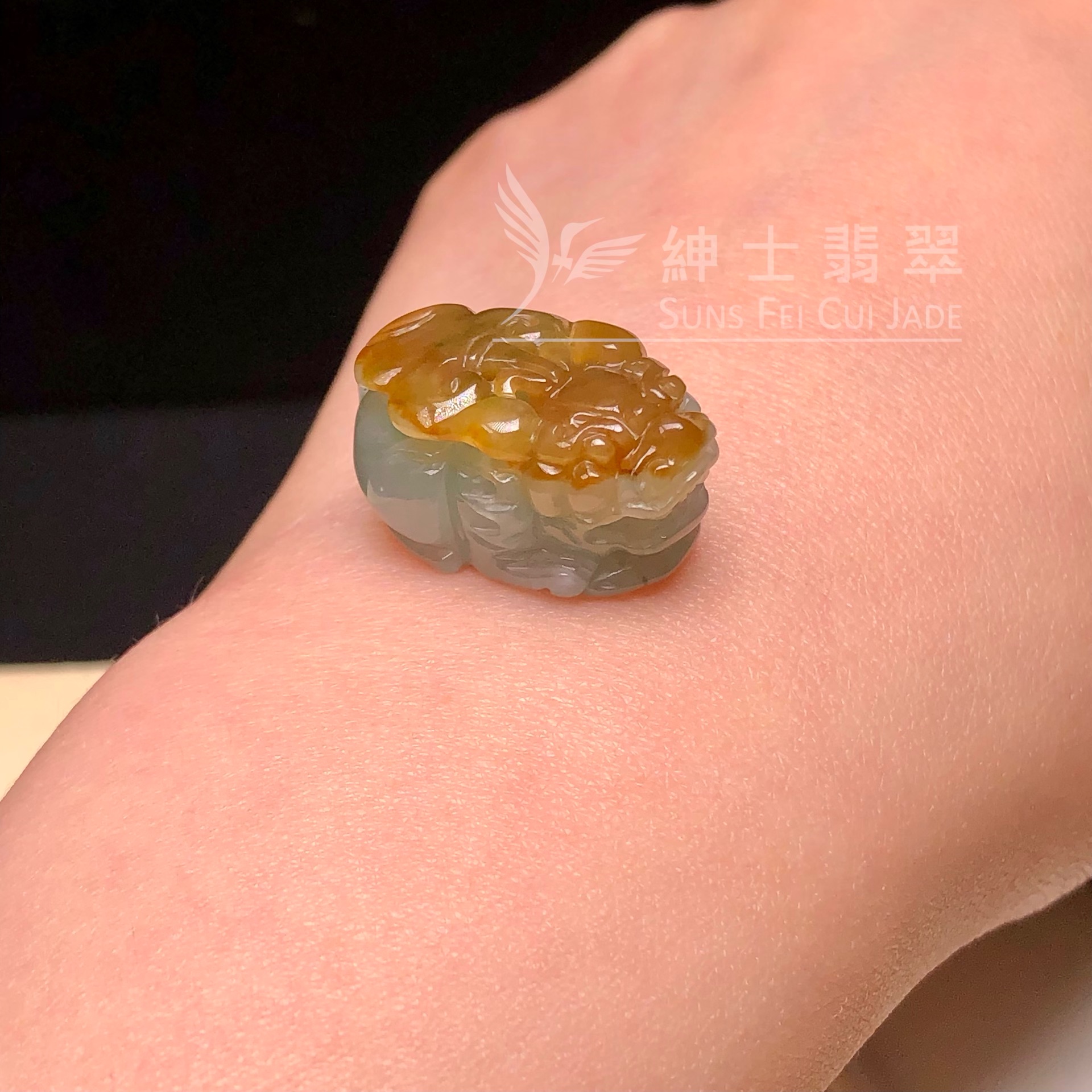 YK01156 藍帶翡小貔貅