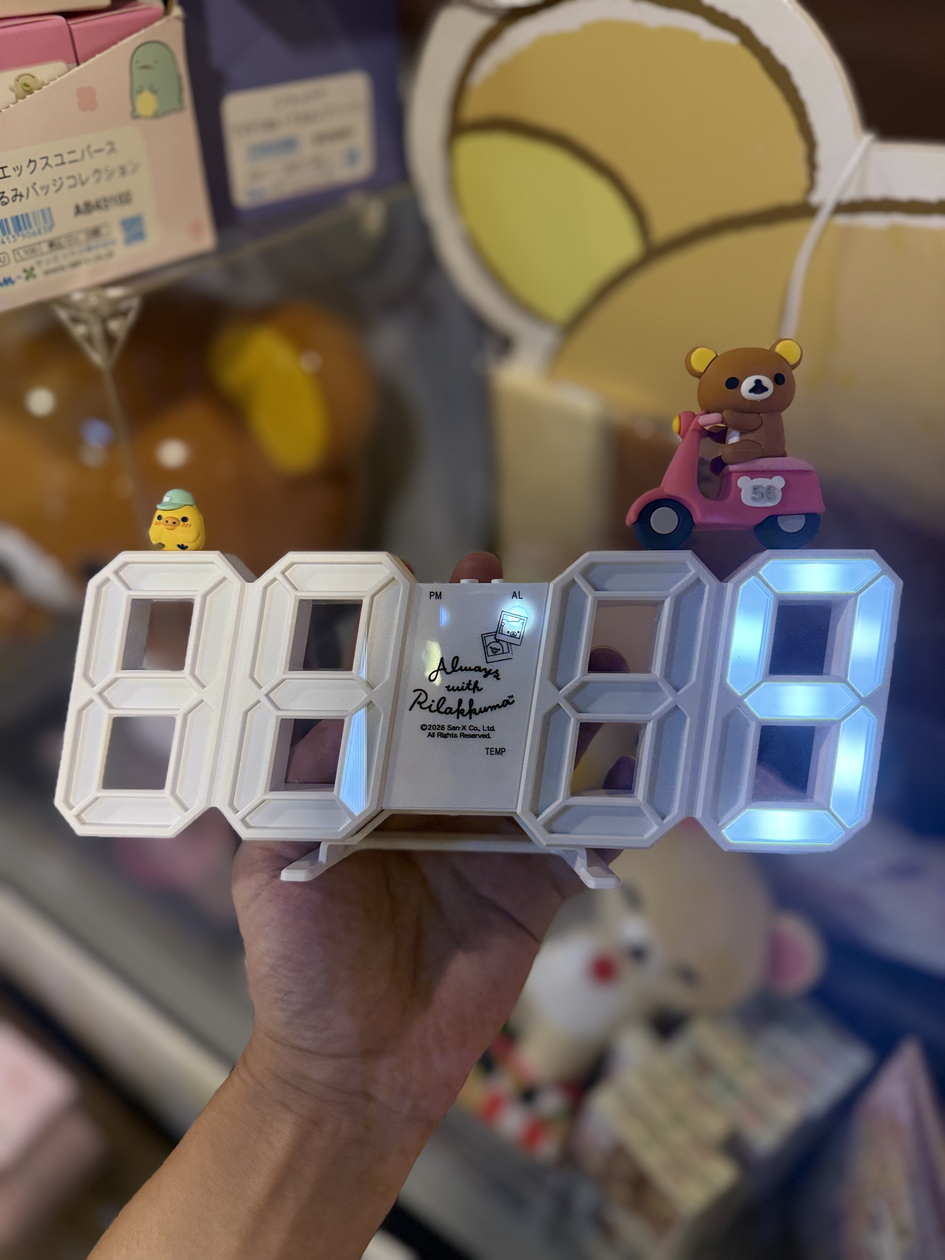 《現貨》全新台灣限定rilakkuma數字電子鐘