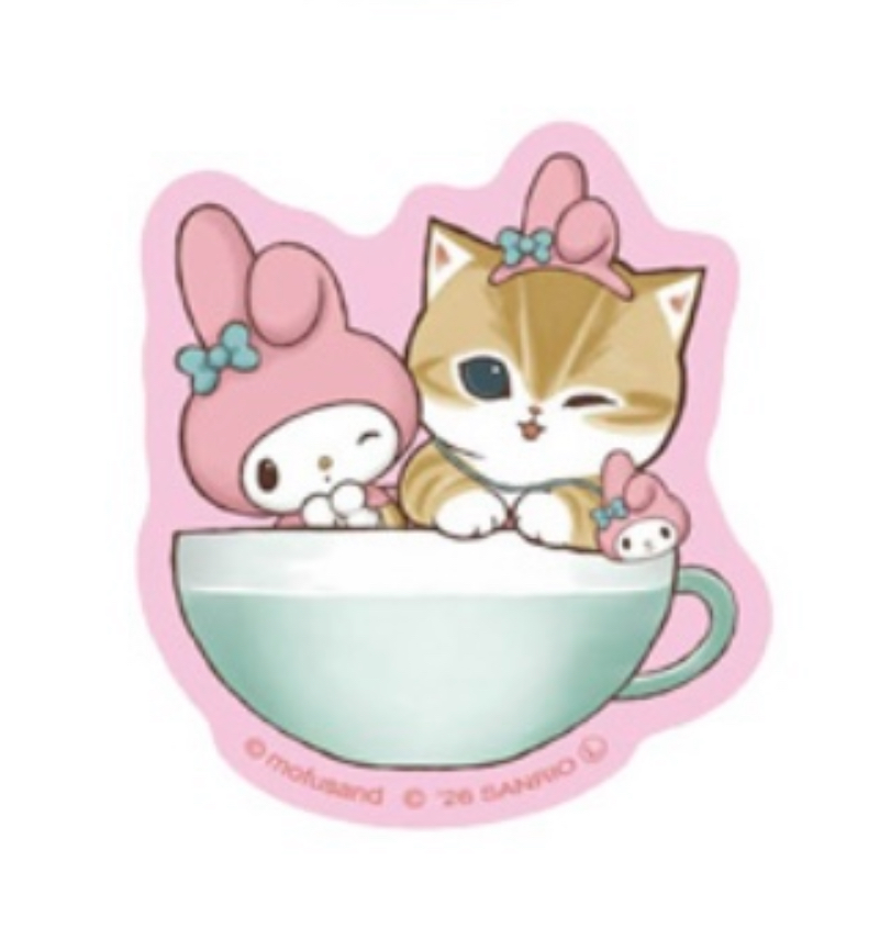Mofusand 鯊魚貓 貼紙｜預訂