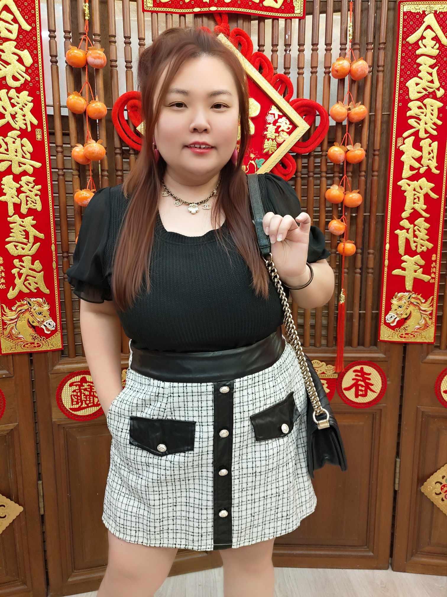 NJA13 TW#5309韩版小香风裤裙