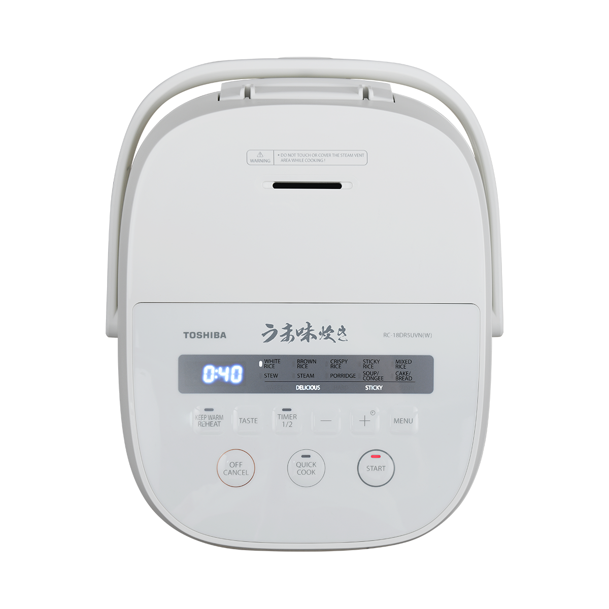 Toshiba 1.8L Umami Digital Rice Cooker RC-18DHVMY(W)