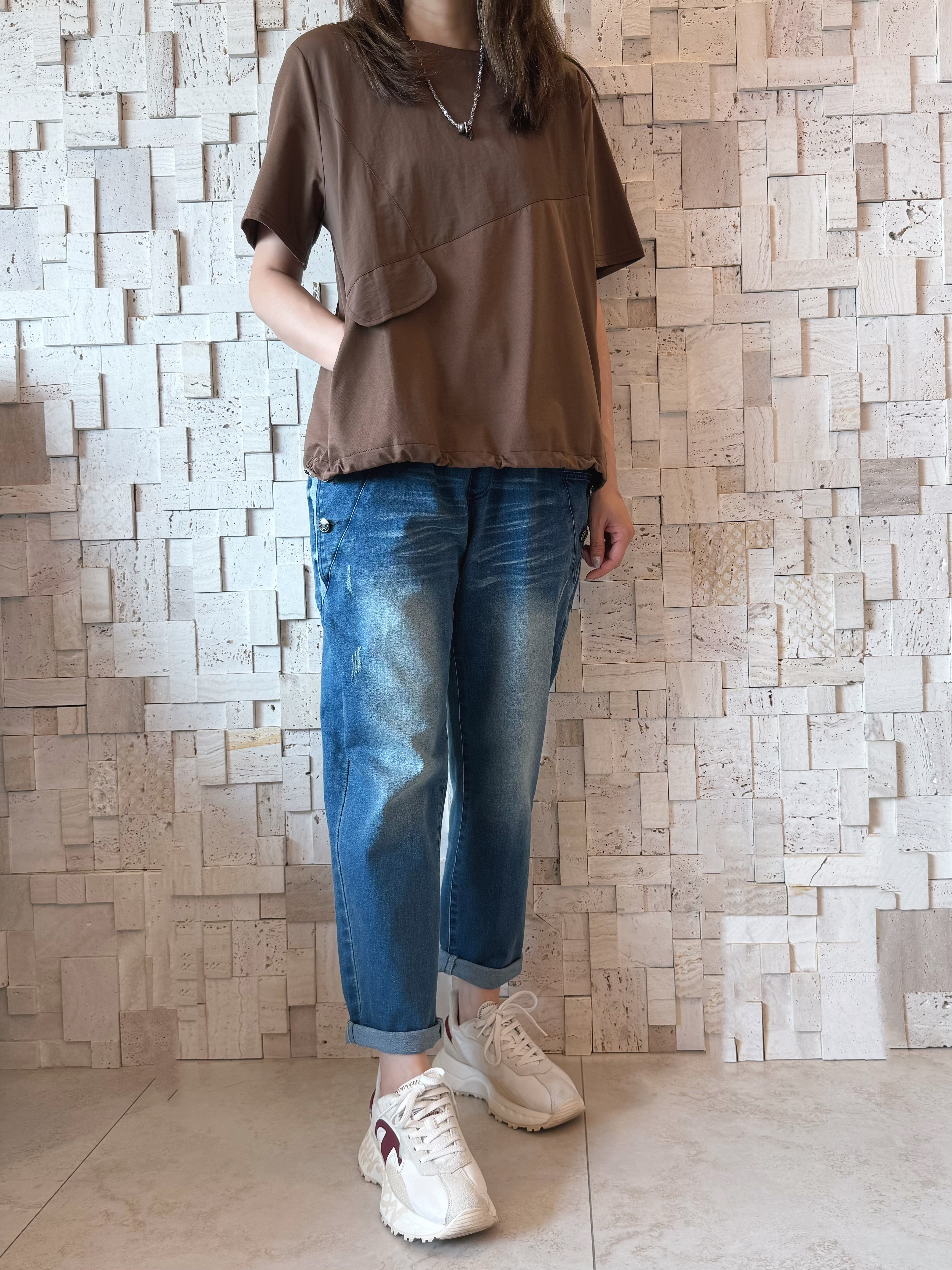 #2098 束帶拼布Top