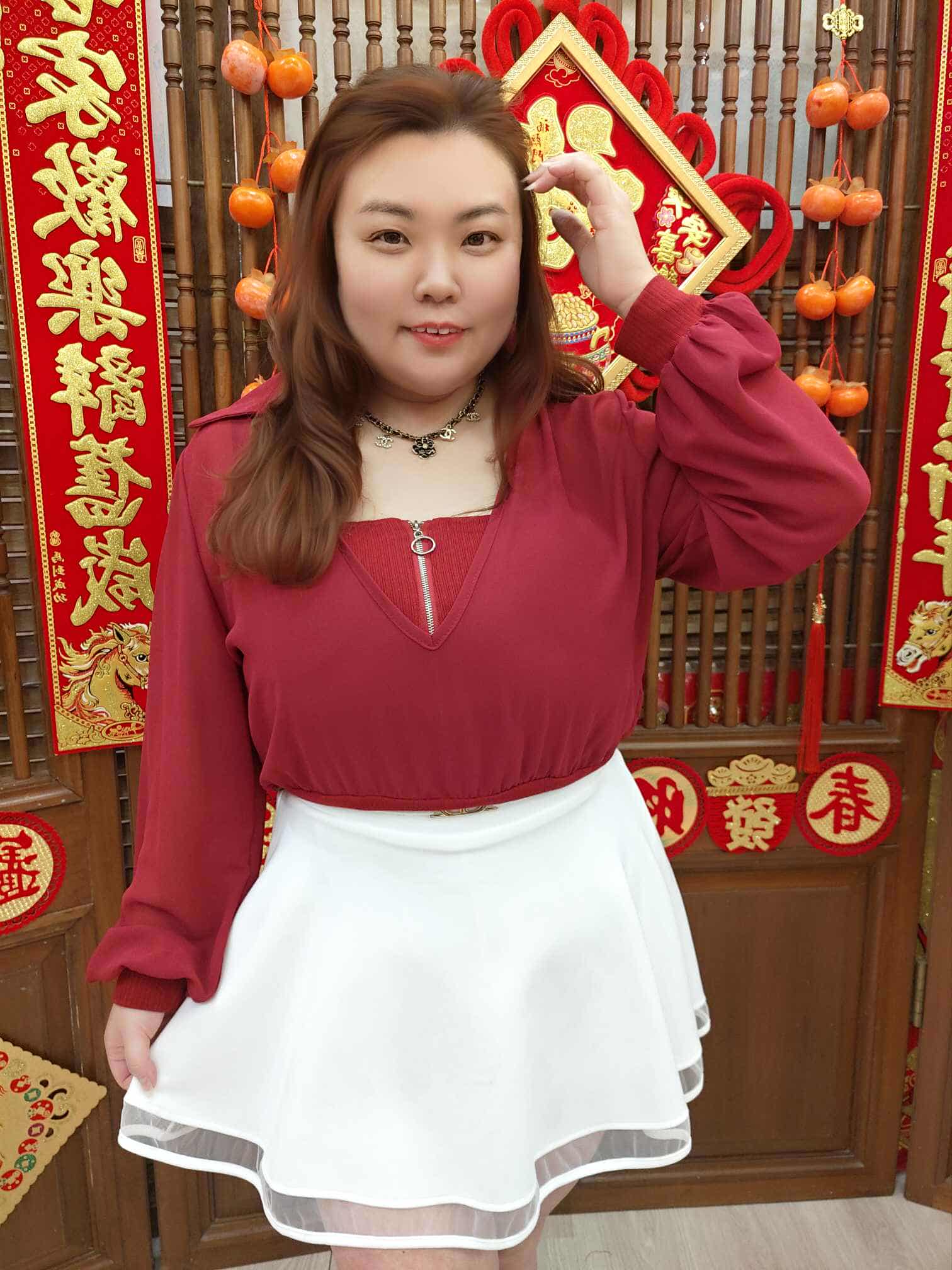 NFD12 TW#2801 拉链V领设计款长袖衣