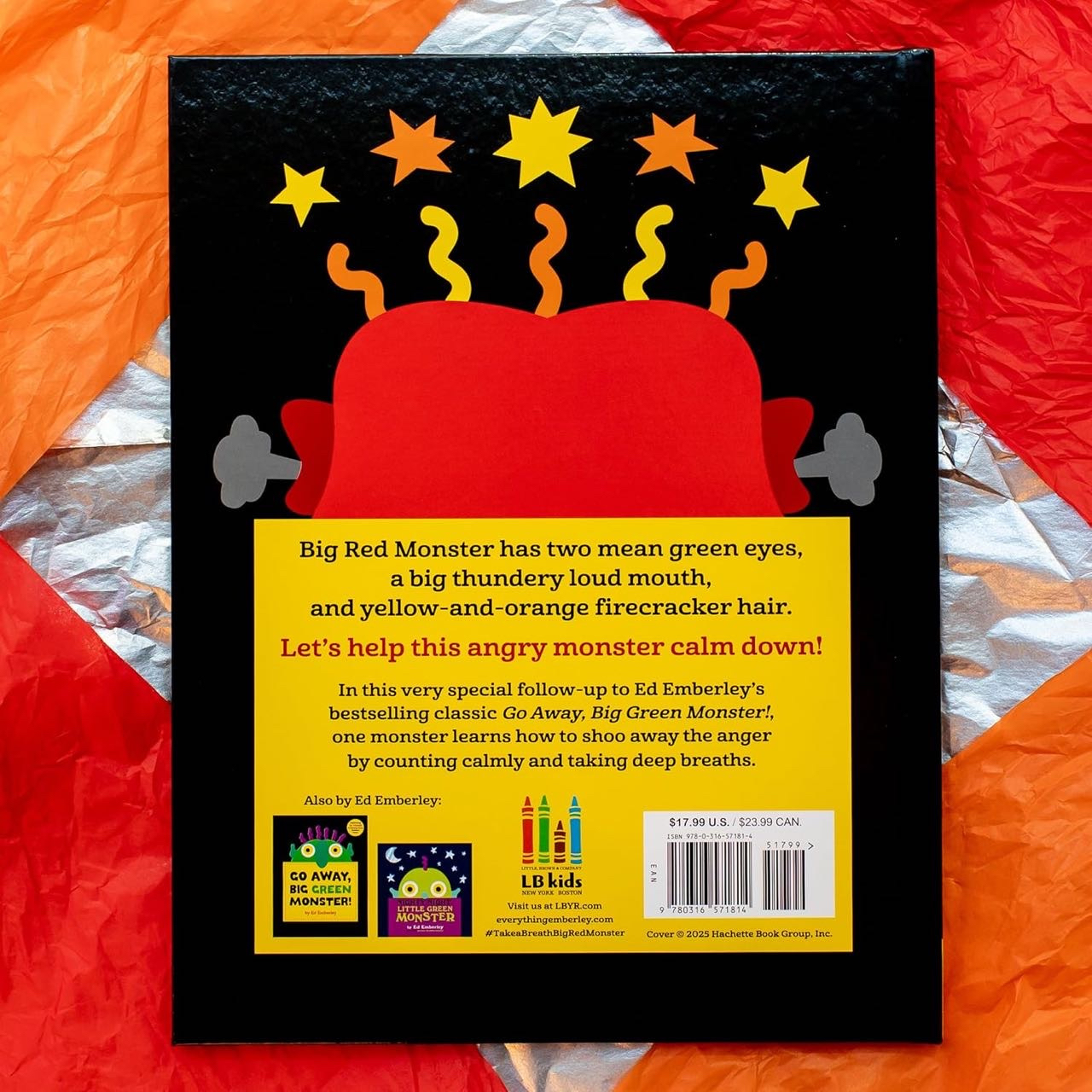 TAKE A BREATH, BIG RED MONSTER! by Ed Emberley CREATOR OF Go Away, Big Green Monster!