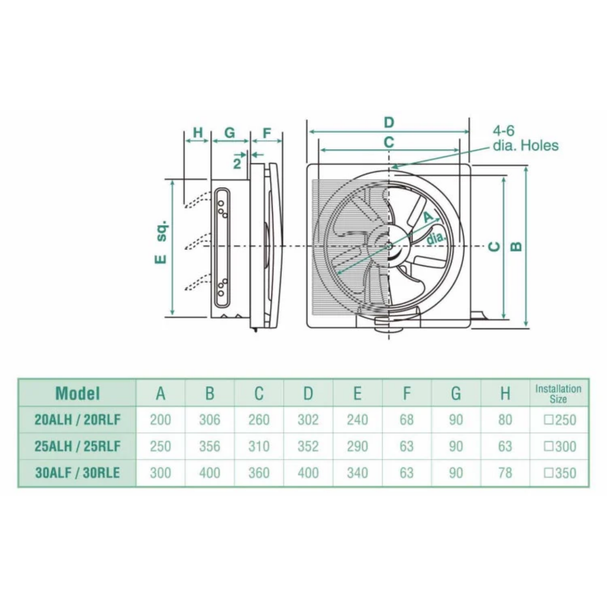 KDK 10" Wall Ventilating Fan with Shutter (25ALH)
