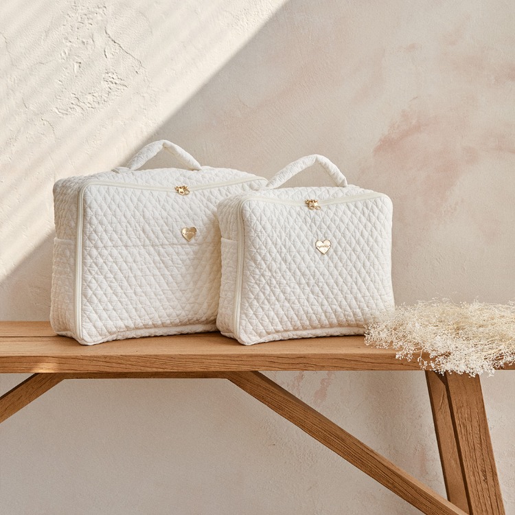 26S/S🌸DTD金心點綴100支鑽石絎縫系列-方形收納旅行包(S/M)