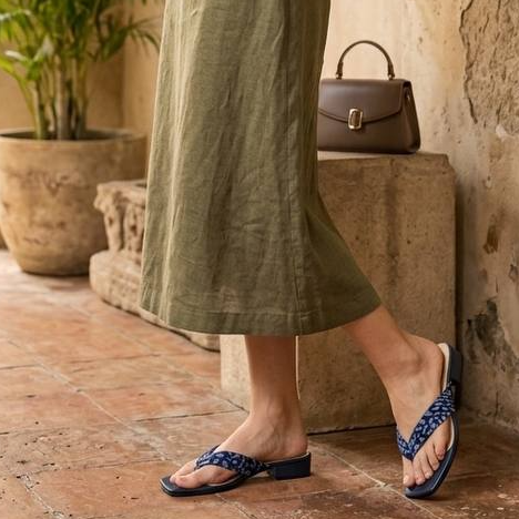 1122 - Batik Sandals (Blue)