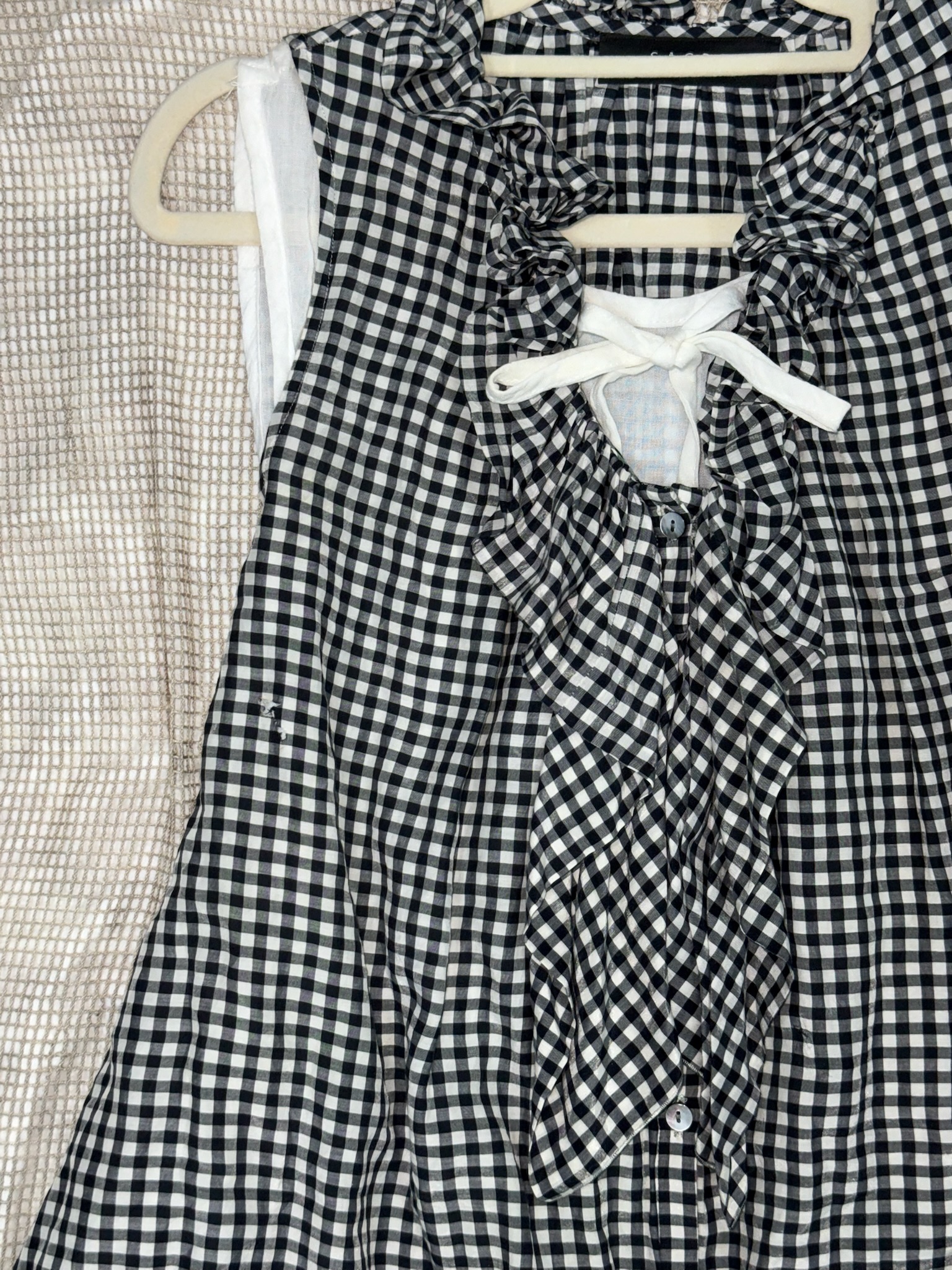 Japanese Natural Plaid One-Piece