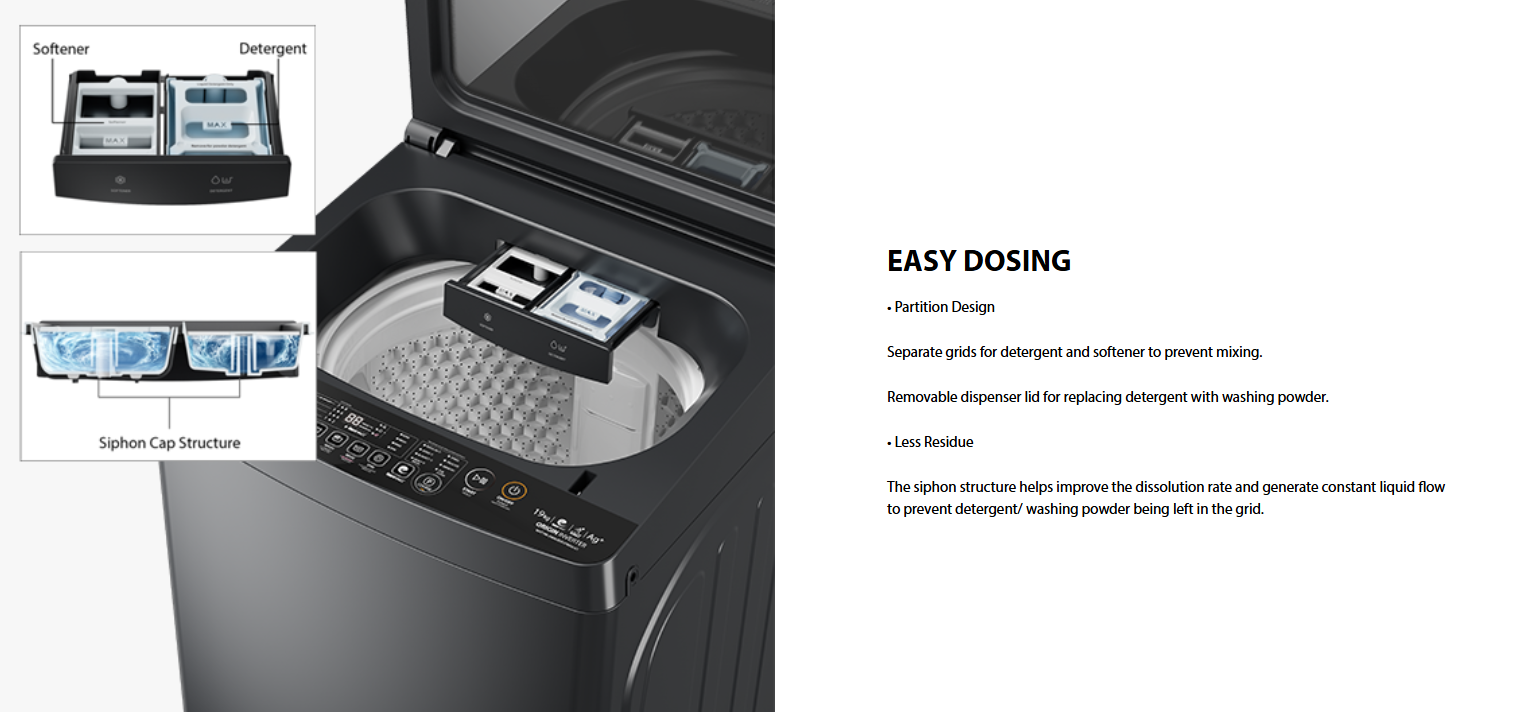 Toshiba 13.0 Kg T06 Top Load Washer AW-T06DU1400LM(MK)
