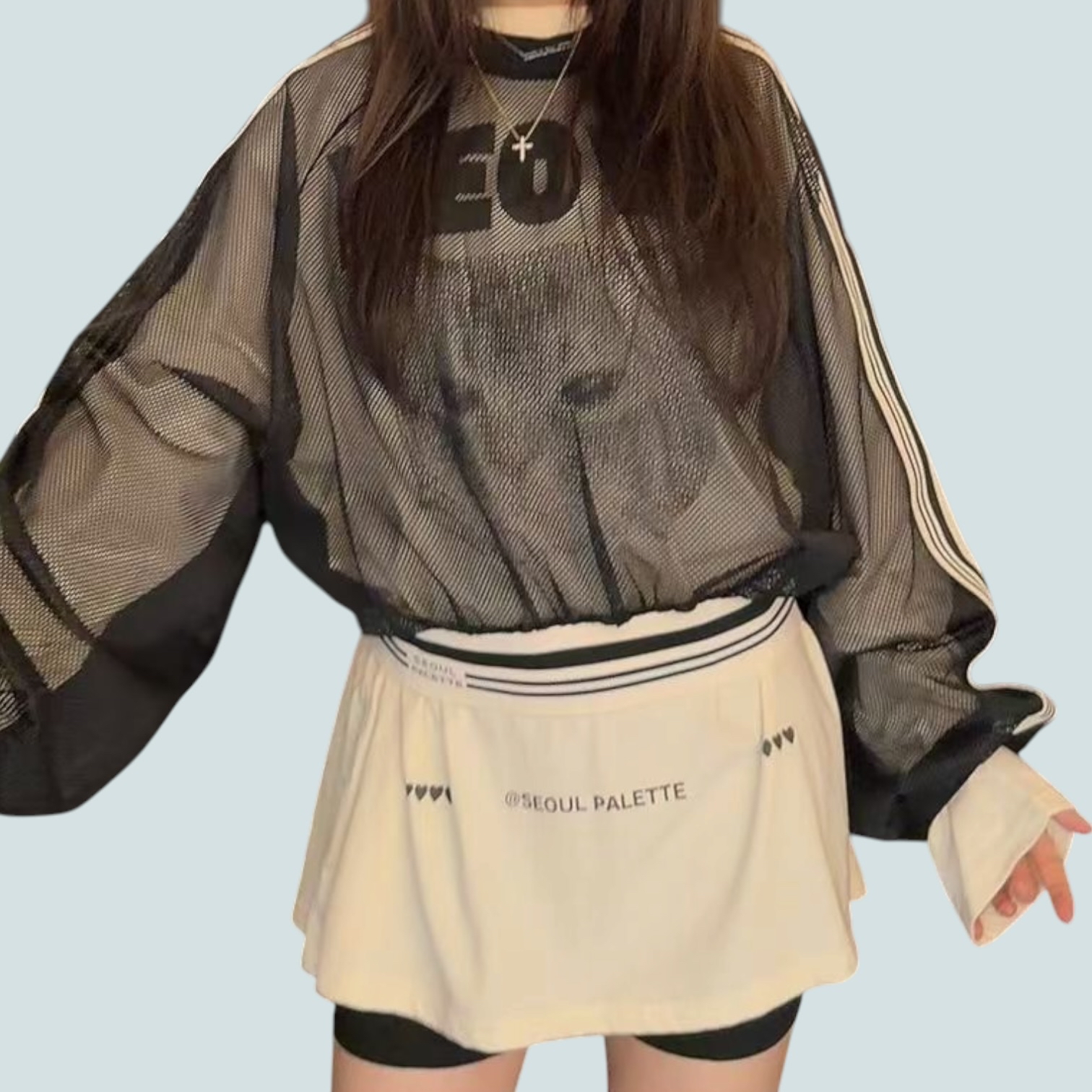 221608 “MEOW!”貓咪長 tee