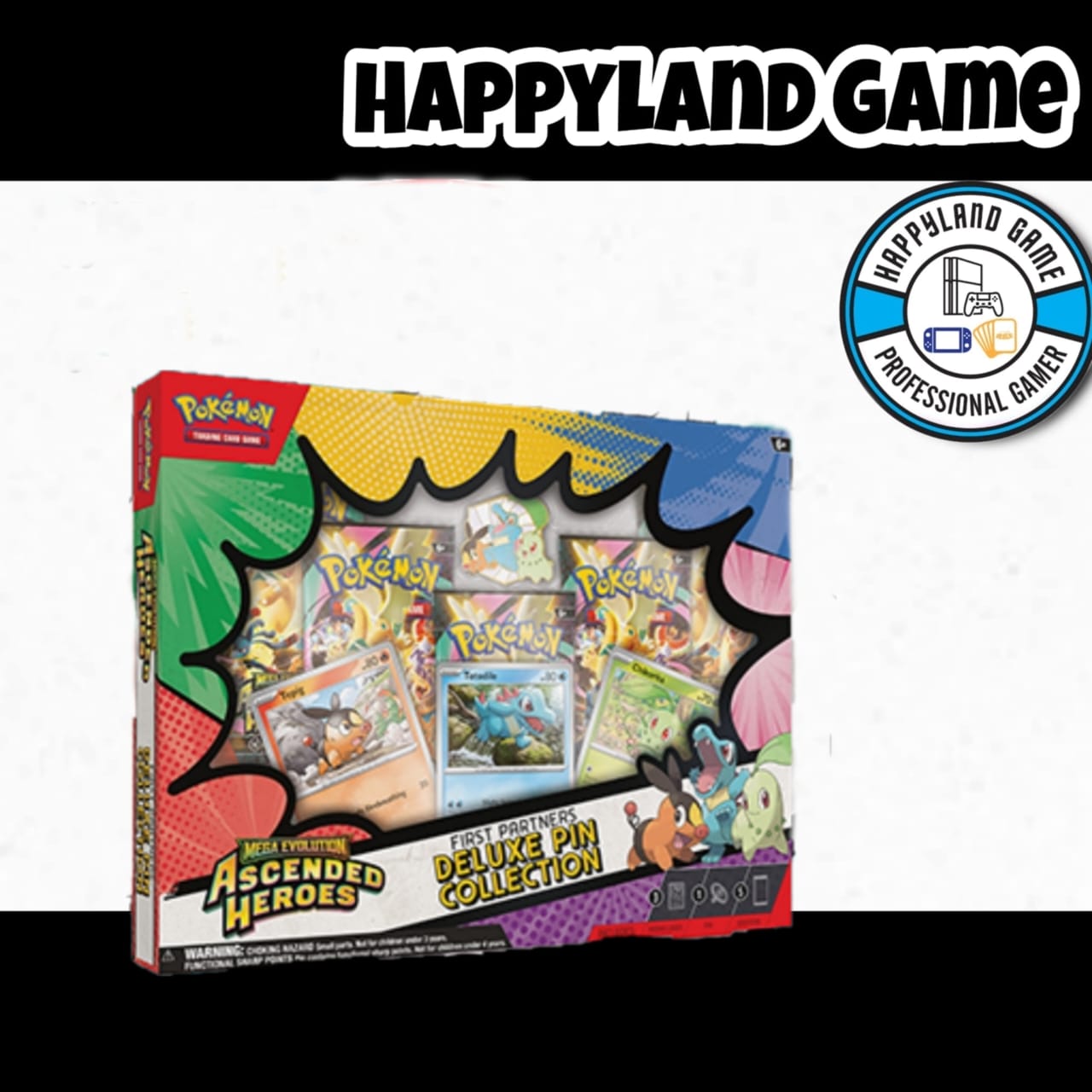 Pokémon TCG: Mega Evolution—Ascended Heroes First Partners Deluxe Pin Collection