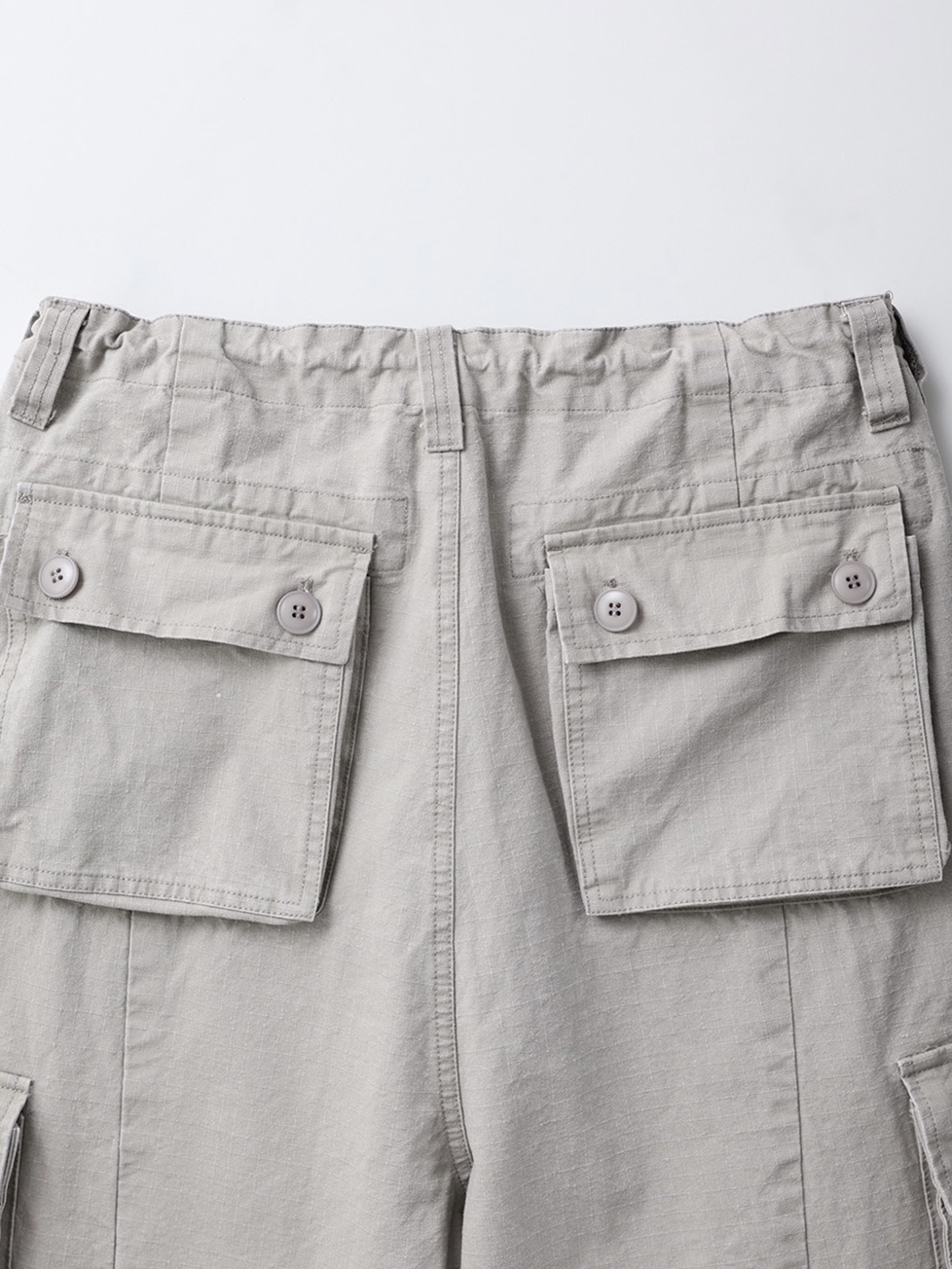 Drawstring Cotton Cargo Pants