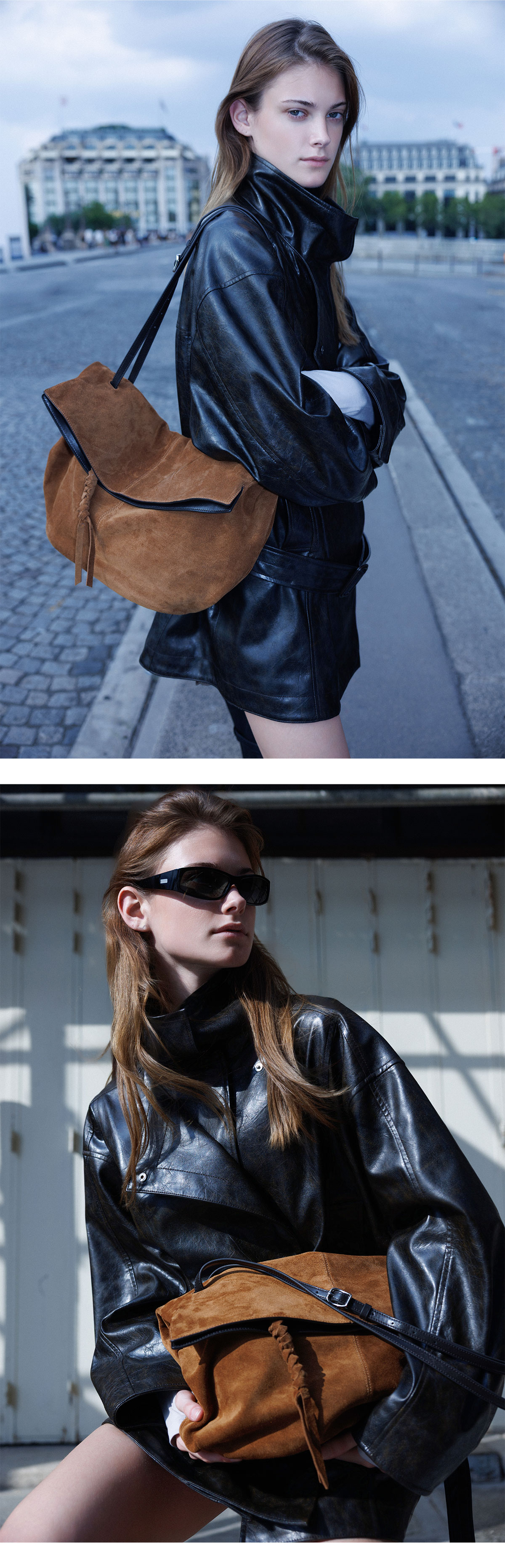 LOEUVRE - Arche Shoulder Large (suede ver.) FA6AB377-N8