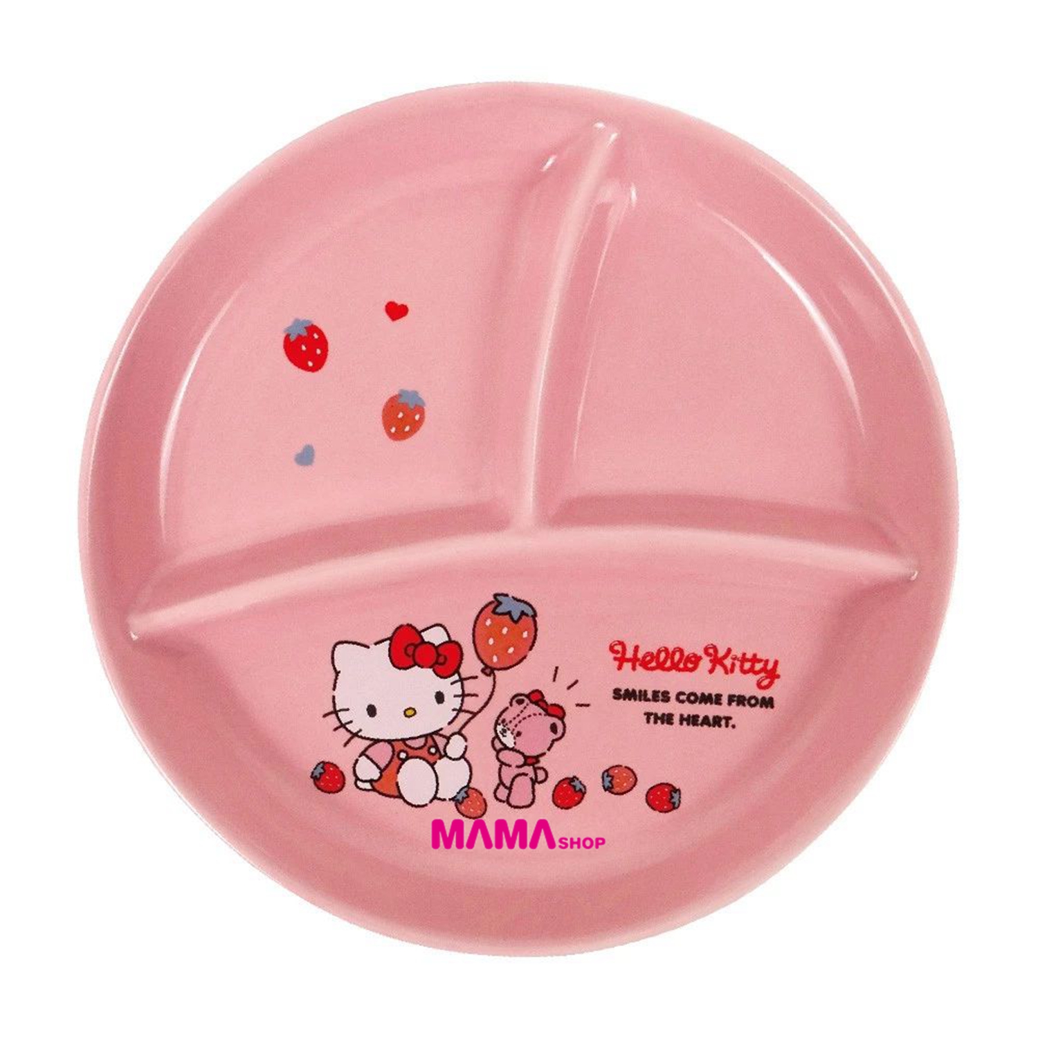 台灣直送 Hello Kitty圓形陶瓷分隔碟