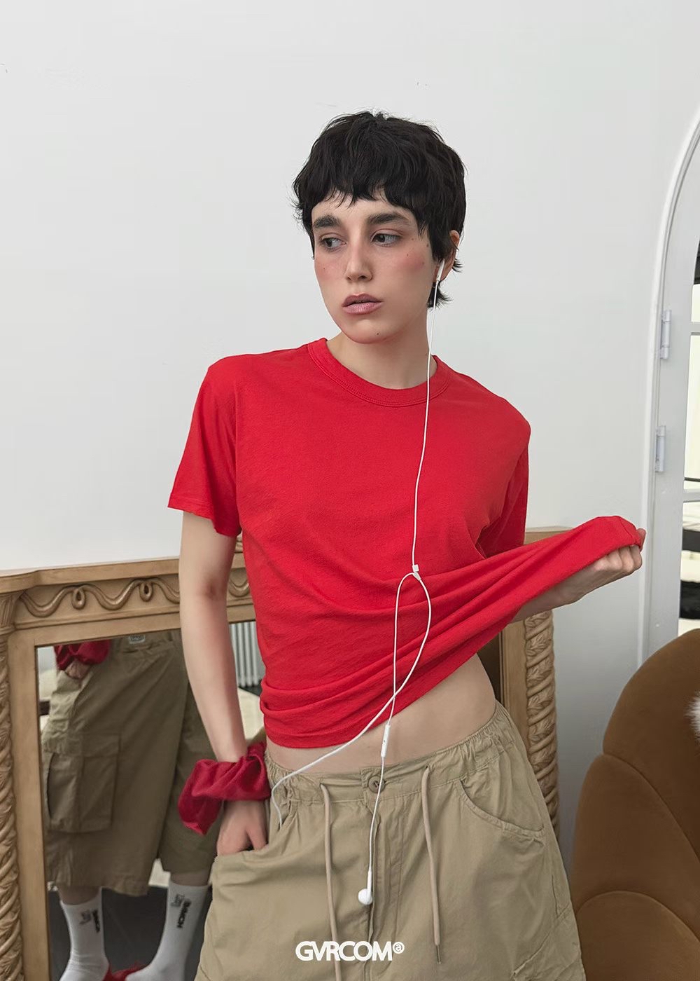 221397 洗水淨色Tee