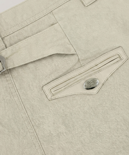 Mystic Formal Curved Chino Pants - Cream