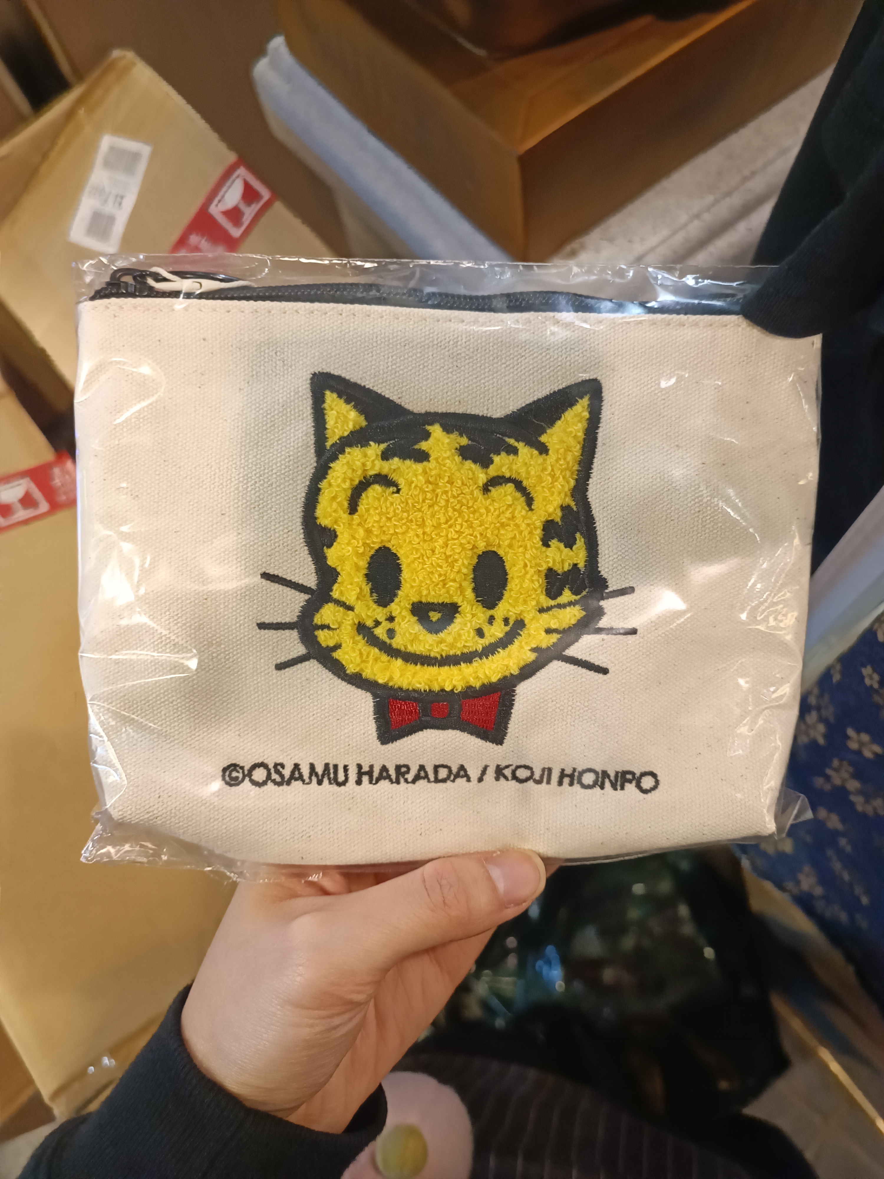 OSAMU GOODS系列Cat Face帆布收納袋