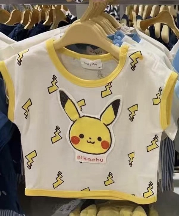 A0057 比卡超滿印尾巴短袖