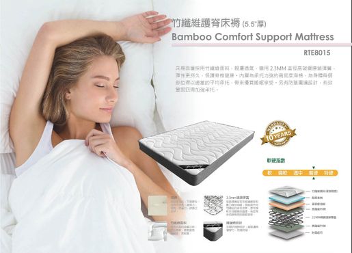 GFS8015防水抗菌墊層護脊床褥(連鎖)