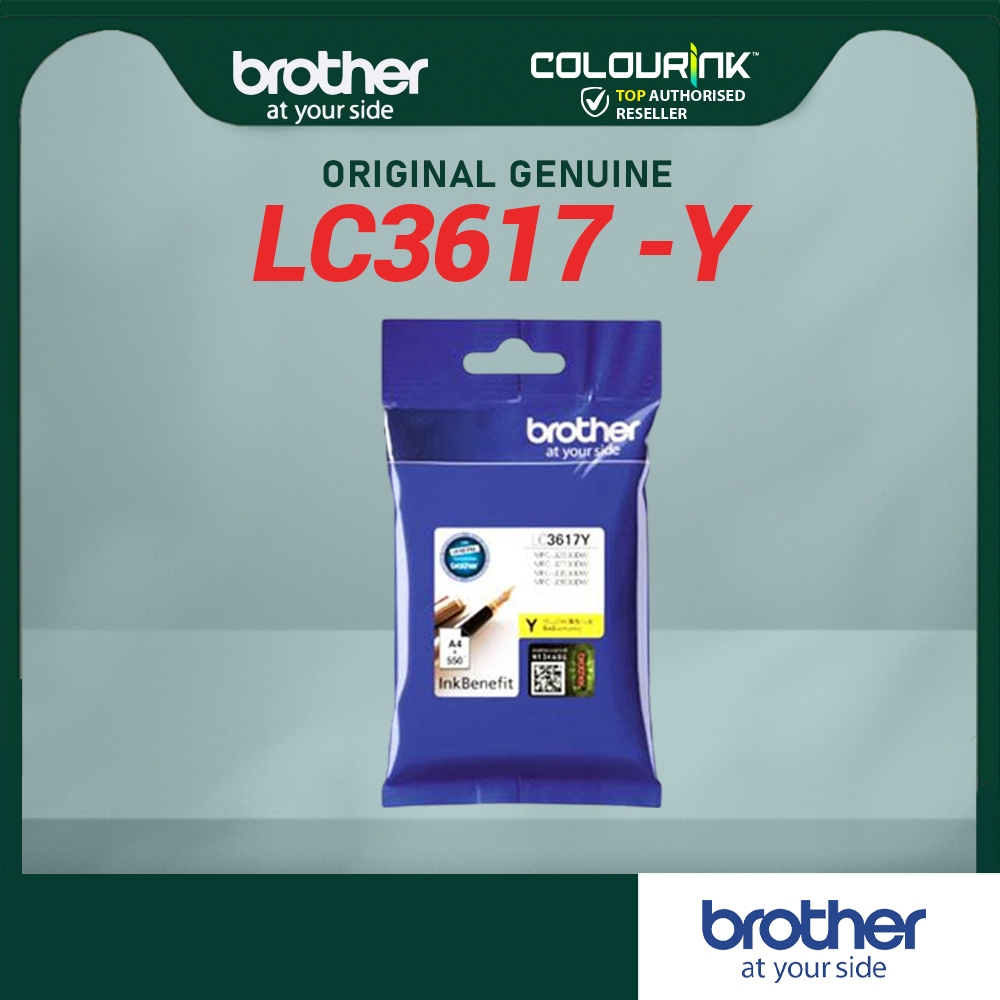 Brother LC3617 Original Cyan Ink Cartridge MFC-J2330dw /J2730dw / J3530dw / J3930dw lc-3617 lc3619xl
