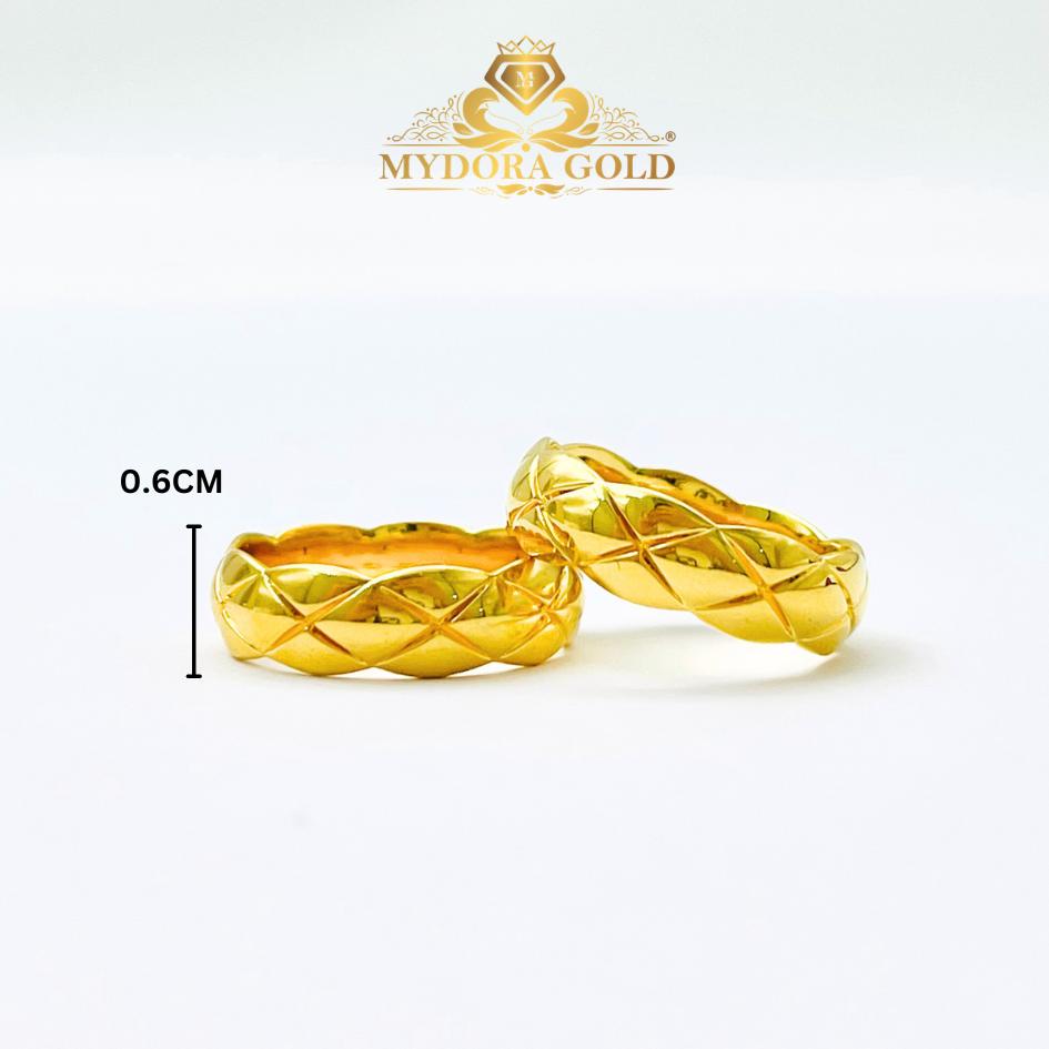 MYDORA Cincin Golden Rope L (5G) l EMAS 916/22K