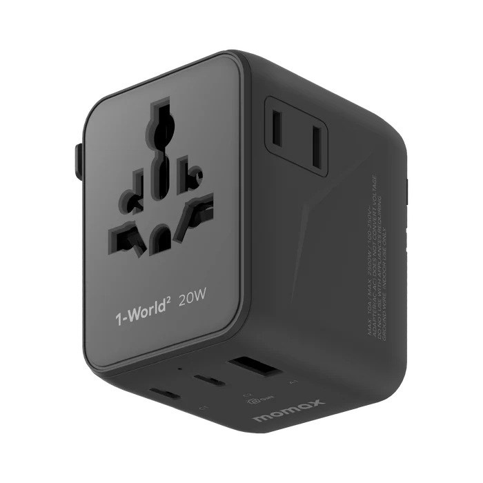 Momax 1-World² 20W 三接口旅行充電插座 UA26