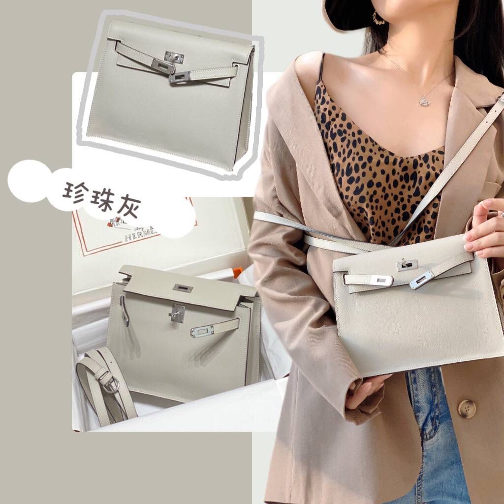 『珍珠灰·银』 ‘’Kᴇʟʟʏ ᴅᴀɴsᴇ • Evercolor 🎀 时尚圈就是一个圆！ 最厉害的就是六种背法： 斜背、侧背、肩背、腰包、背包、手包 集美们一定要安排起来‼️ 22Cm