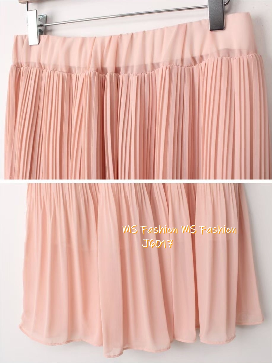 J6017 韓國🇰🇷百摺雪紡半裙