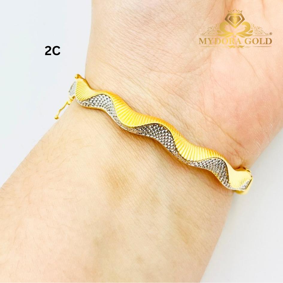 MYDORA Gelang Wave Curve Exclusive l EMAS 916/22K