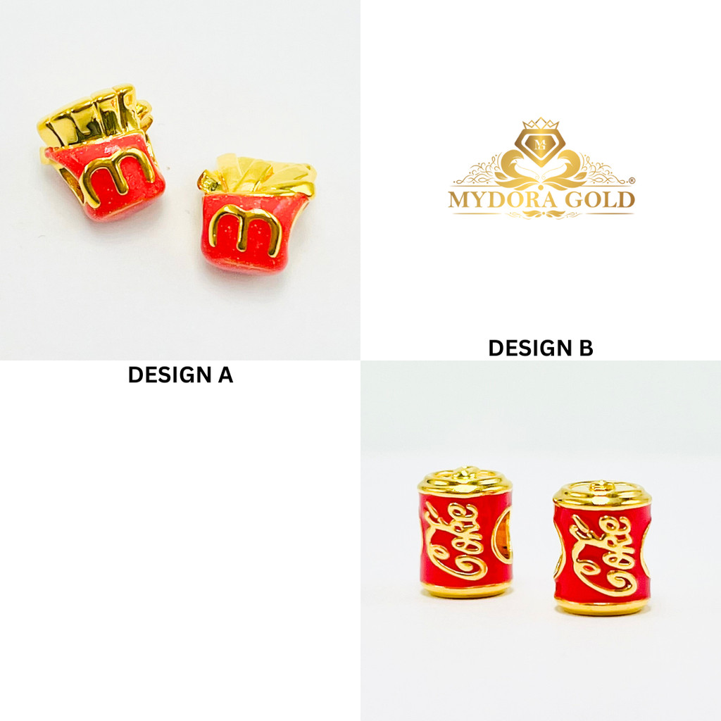MYDORA Charm Bead Fast Food Enamel Series (5G) l EMAS 916/22K