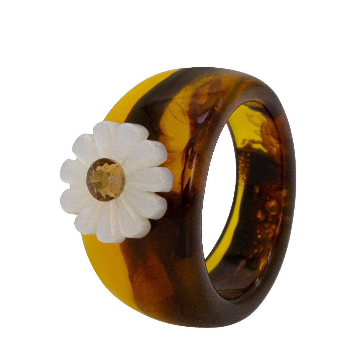 [JONGJONG] Daisy Brown Ring (2種)