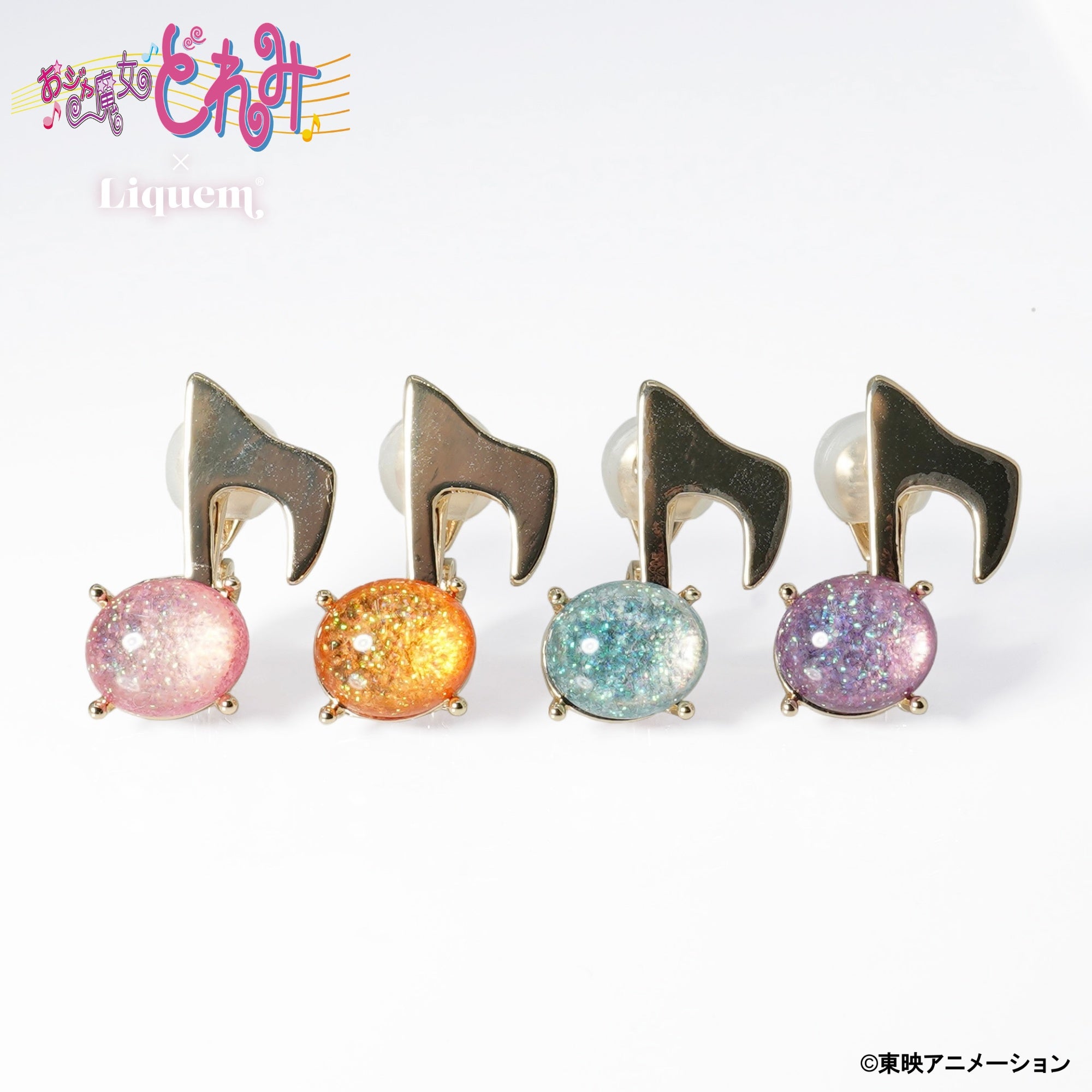 小魔女DoReMi 日本限定 Liquem 愛子&音符 耳飾(耳針/耳夾) #P-DOG0976 [Liquem] (PRE-ORDER) [2026/09]