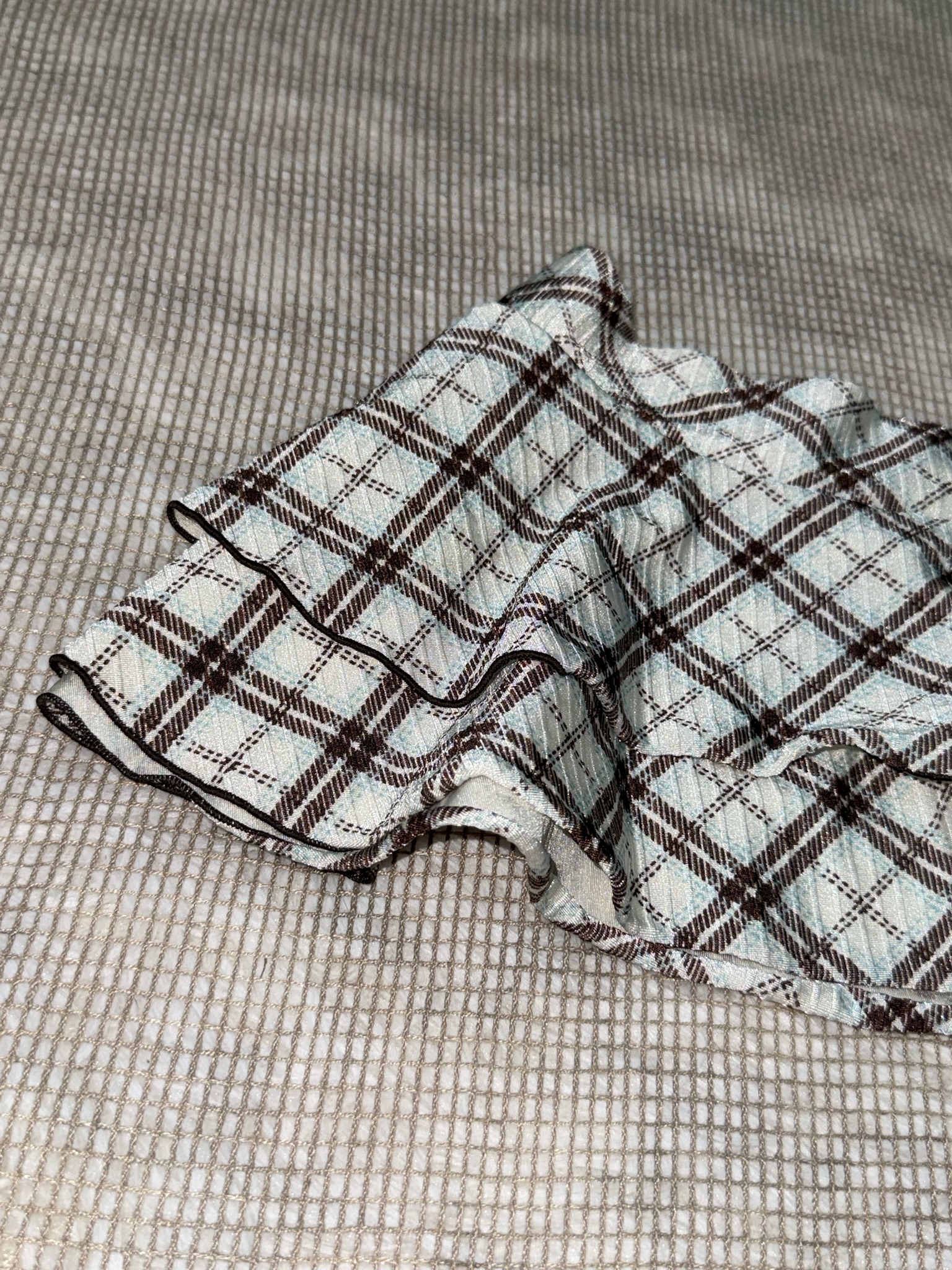 Grunge Pixie Tiered Tartan Skirt