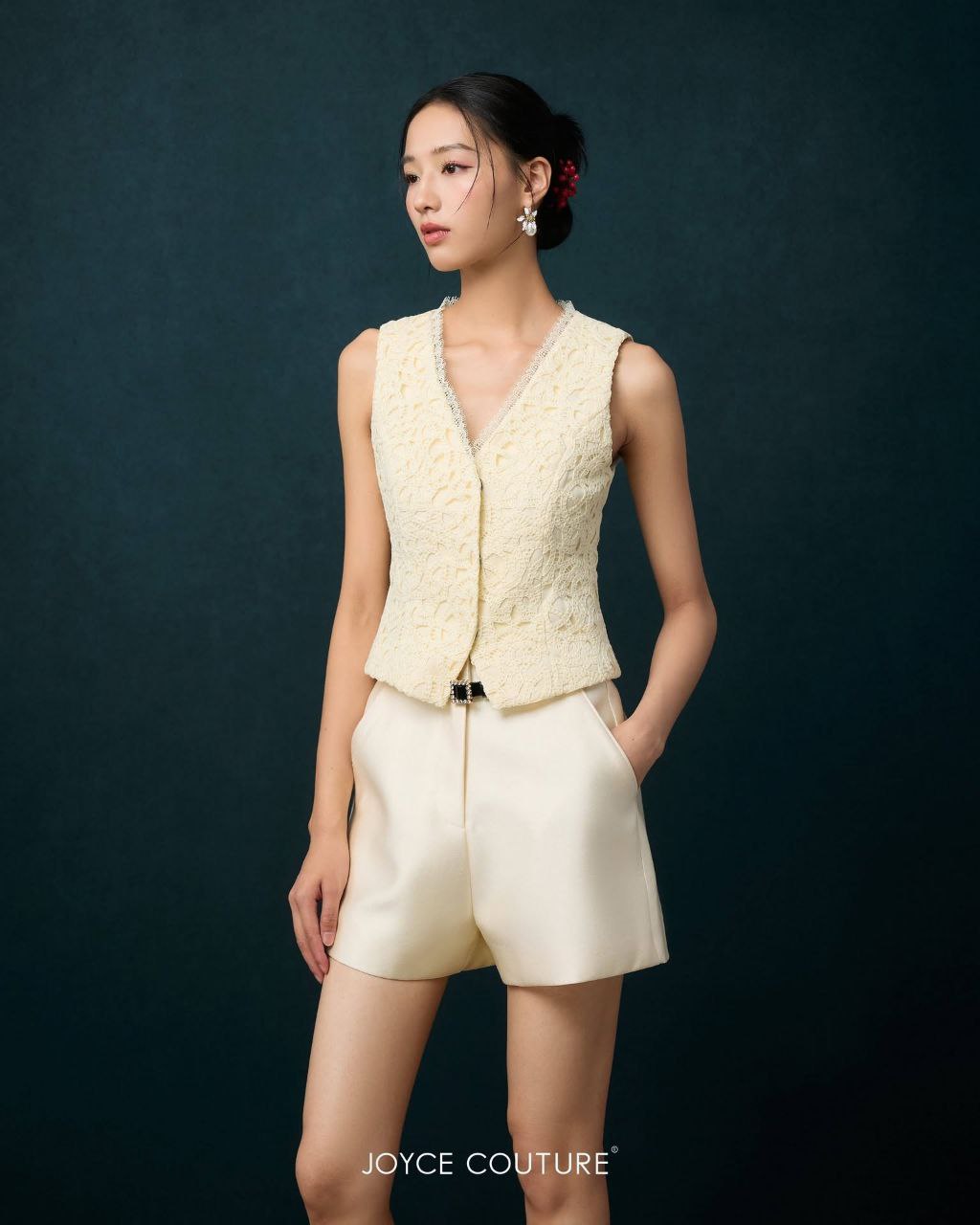 欧根纱百塔短裤 P0090