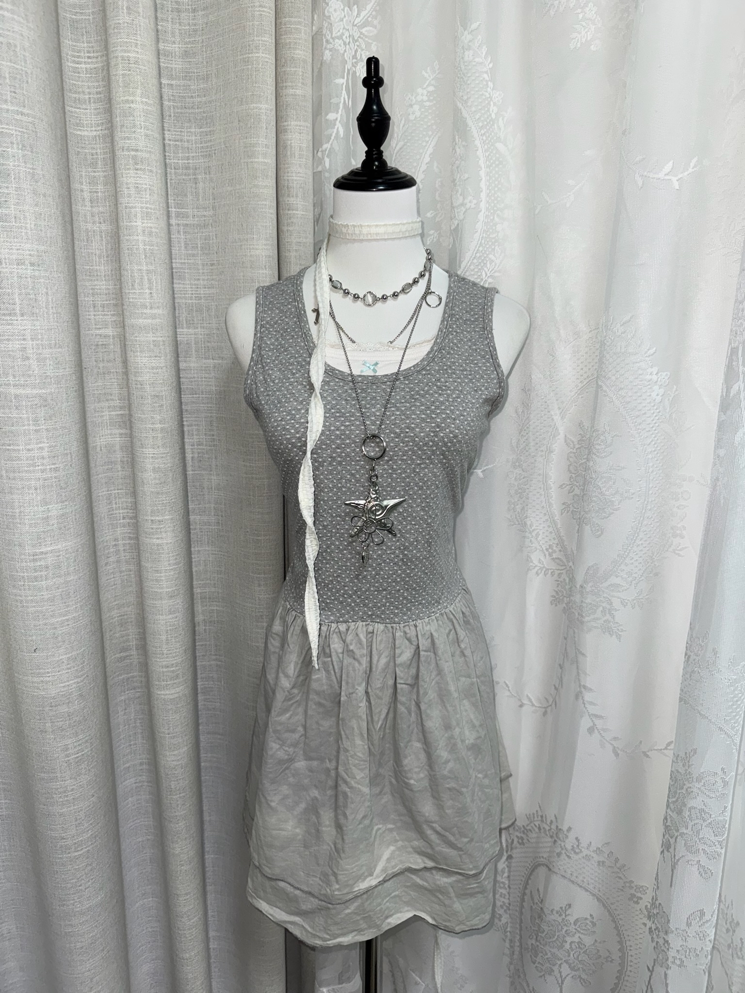 Light Blue Minimalist Polka Dot Bodysuit