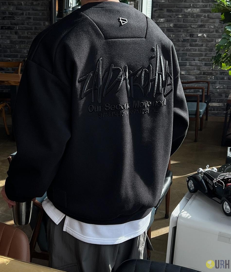 【100%保證韓國直送】2ND ARCHIVE 歐若拉反光印花立體刺繡雙層重磅衛衣 [3 color] RG165837