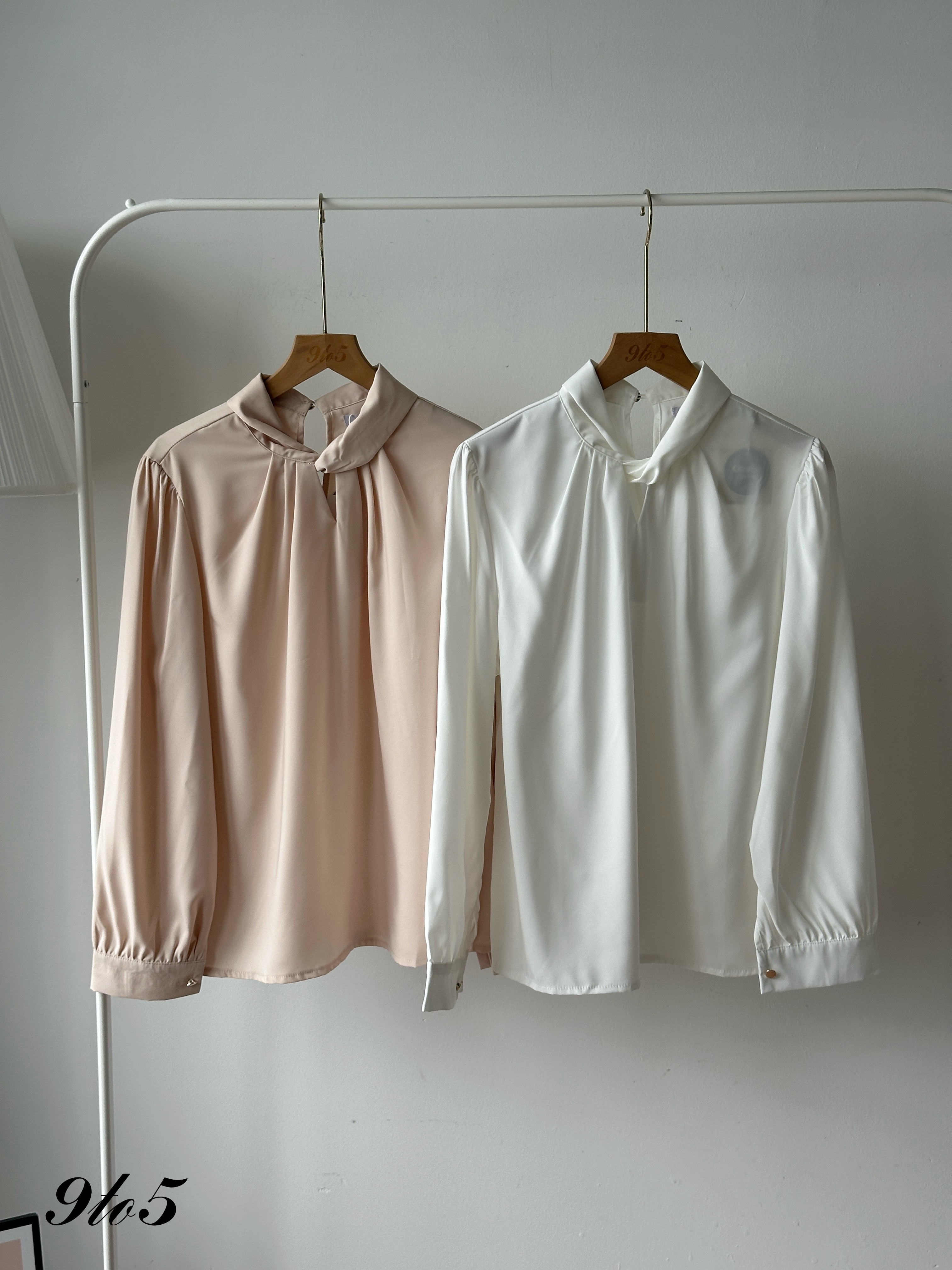 T4309 Long Sleeve Mock Neck Shirt - 4 Colors 