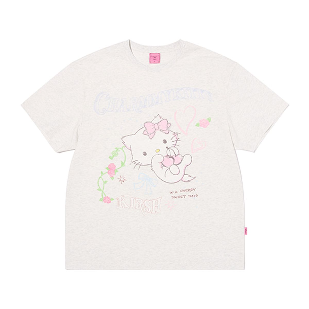 [KIRSH X Sanrio] CHARMMYKITTY LOOSE-FIT T-SHIRT
