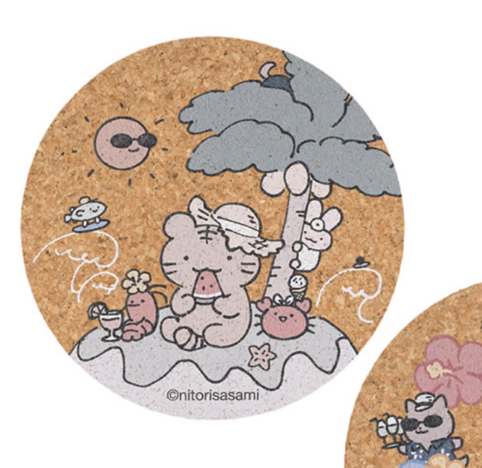白虎與黑虎蝦 杯墊｜預訂
