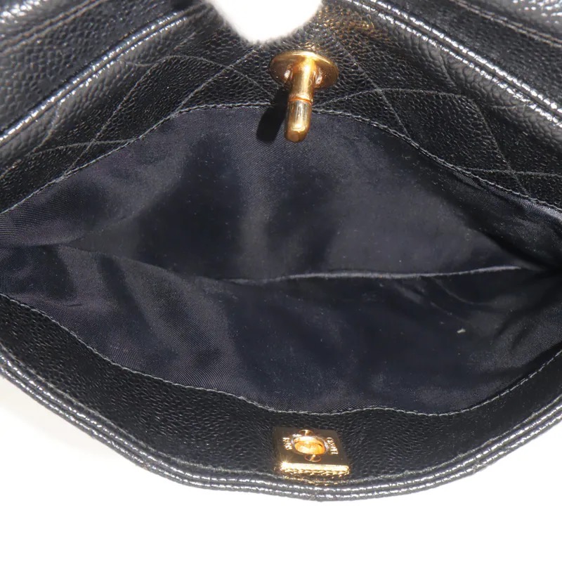 Chanel Matelasse Coco Mark Caviar Chain Camera Bag