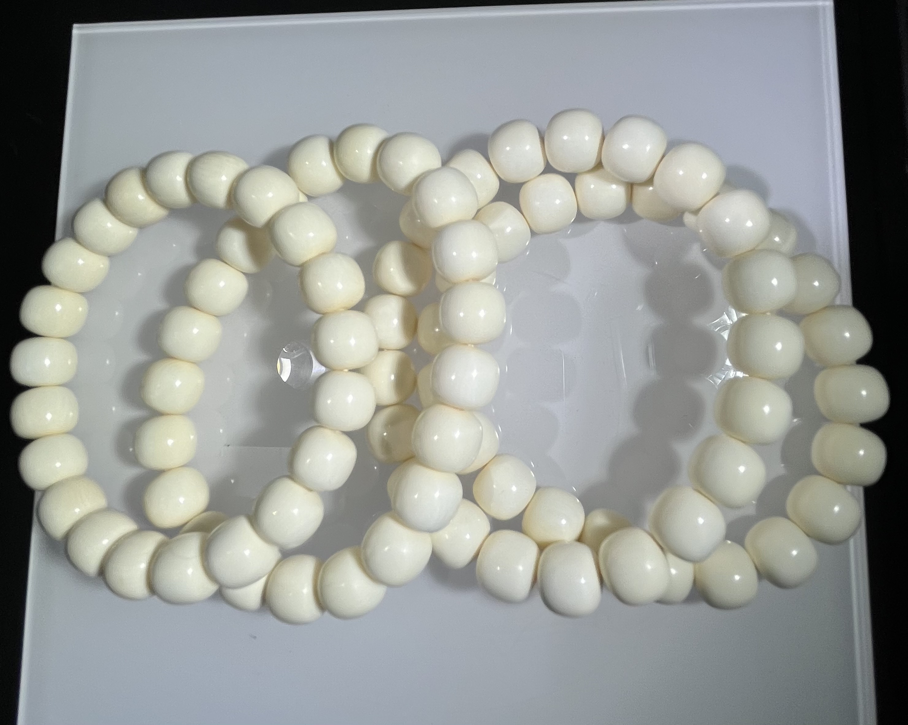 猛獁象牙老形珠10mm