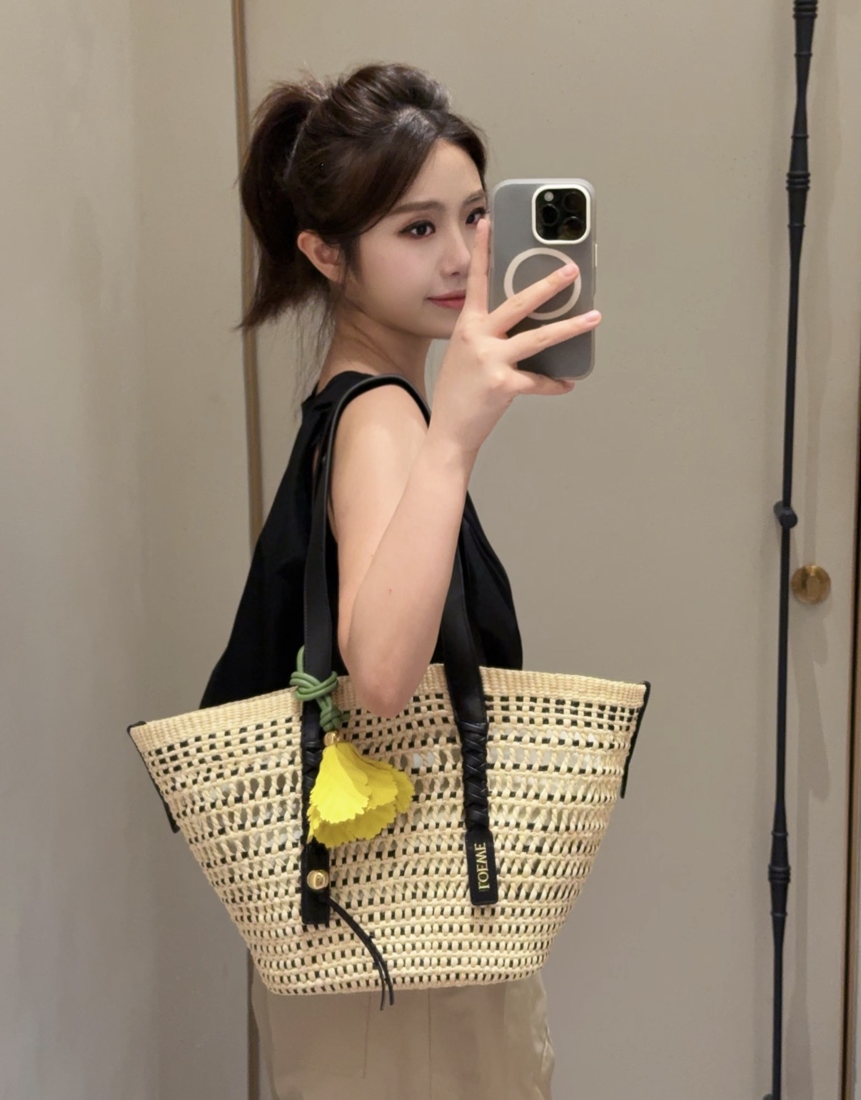 限時優惠🌼新款🆕訂貨🍒Loewe Medium Braid Basket  Size 44x26x21cm 容量大 旅岩晒
